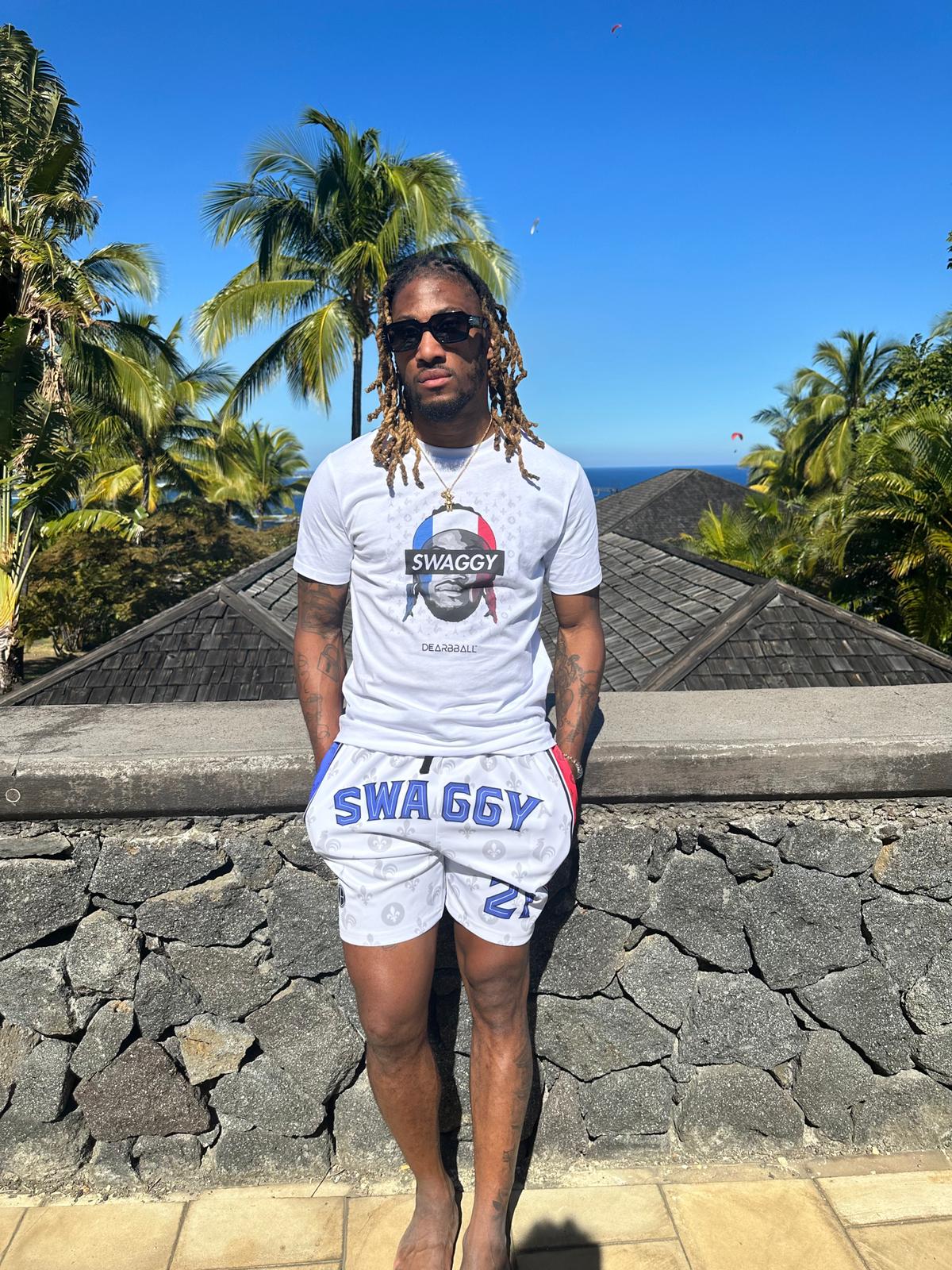 DearBBall Fashion Shorts - SWAGGY France Royauté White Edition