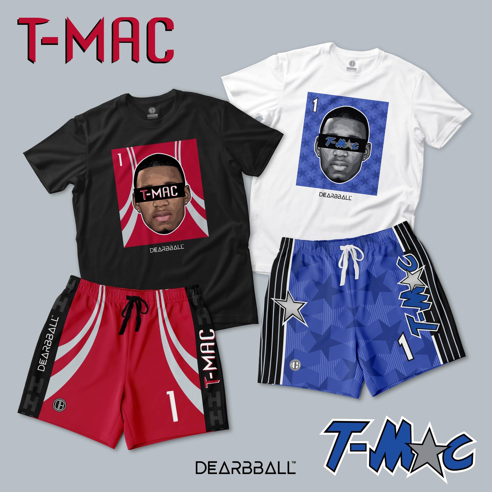 DearBBall Ensemble Kortermet T-skjorte - T-MAC Houston-utgave