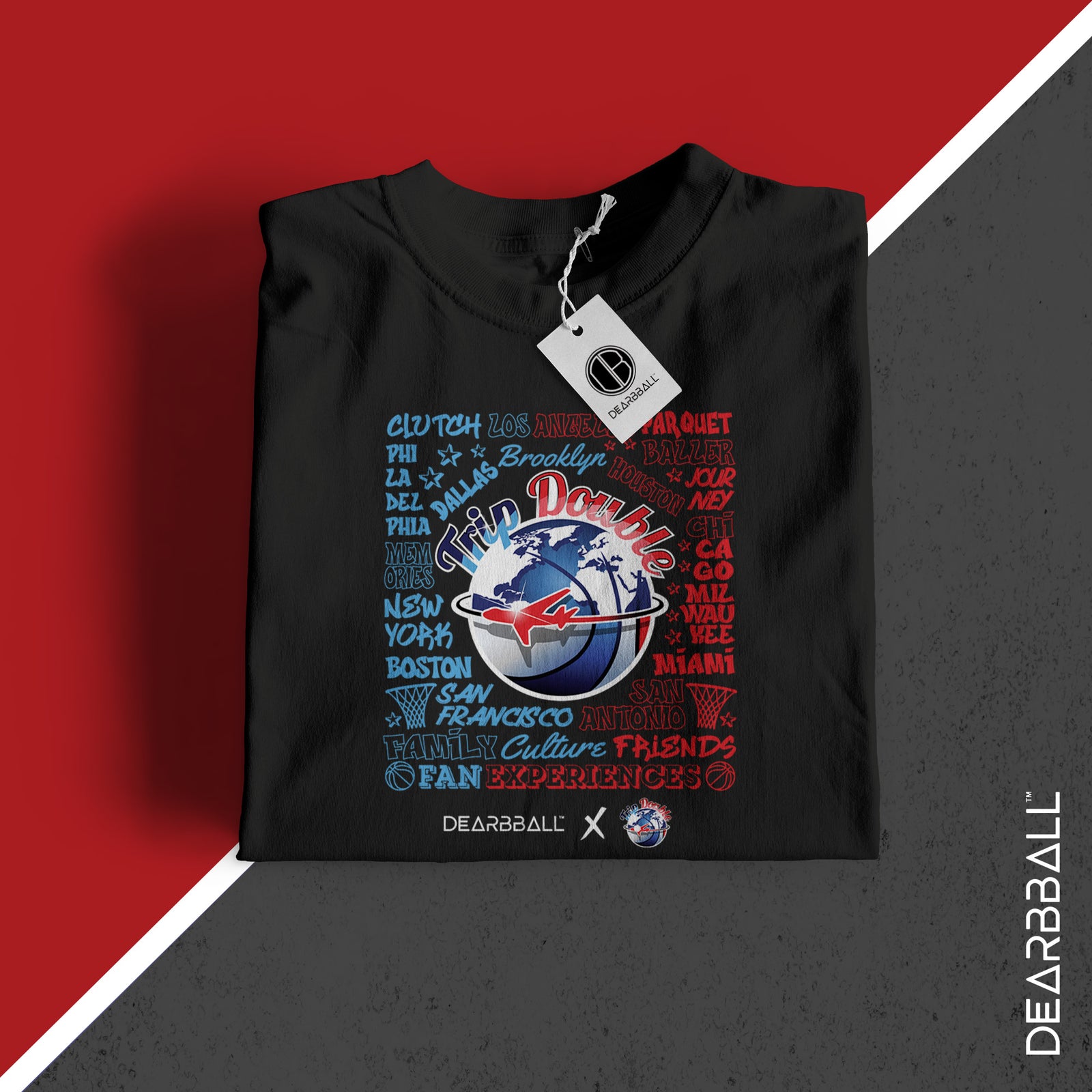 T-shirt DearBBall - Edição Trip Double Words Matter