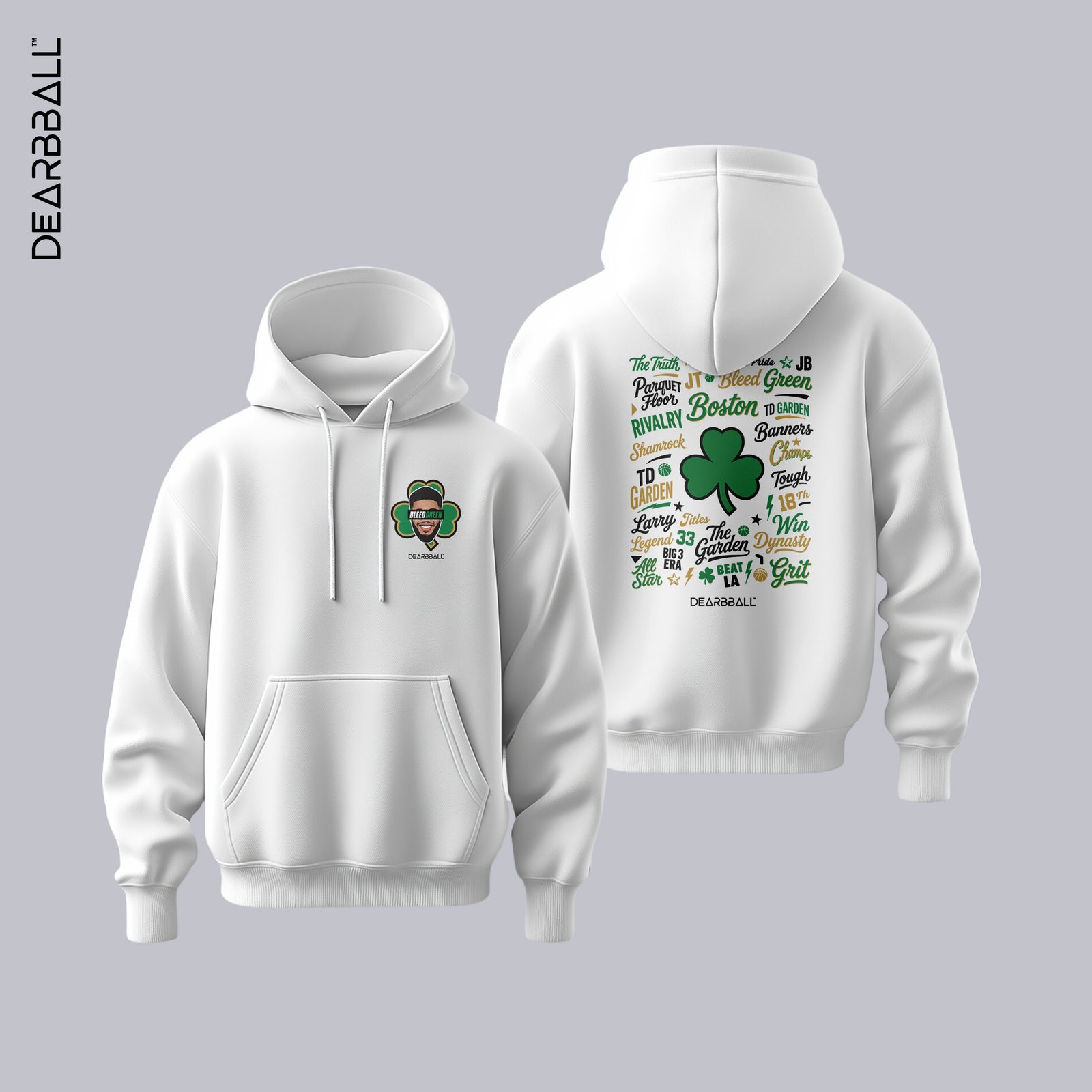 DearBBall Premium Hoodie - BleedGreen BOSTON Words Matter Edition