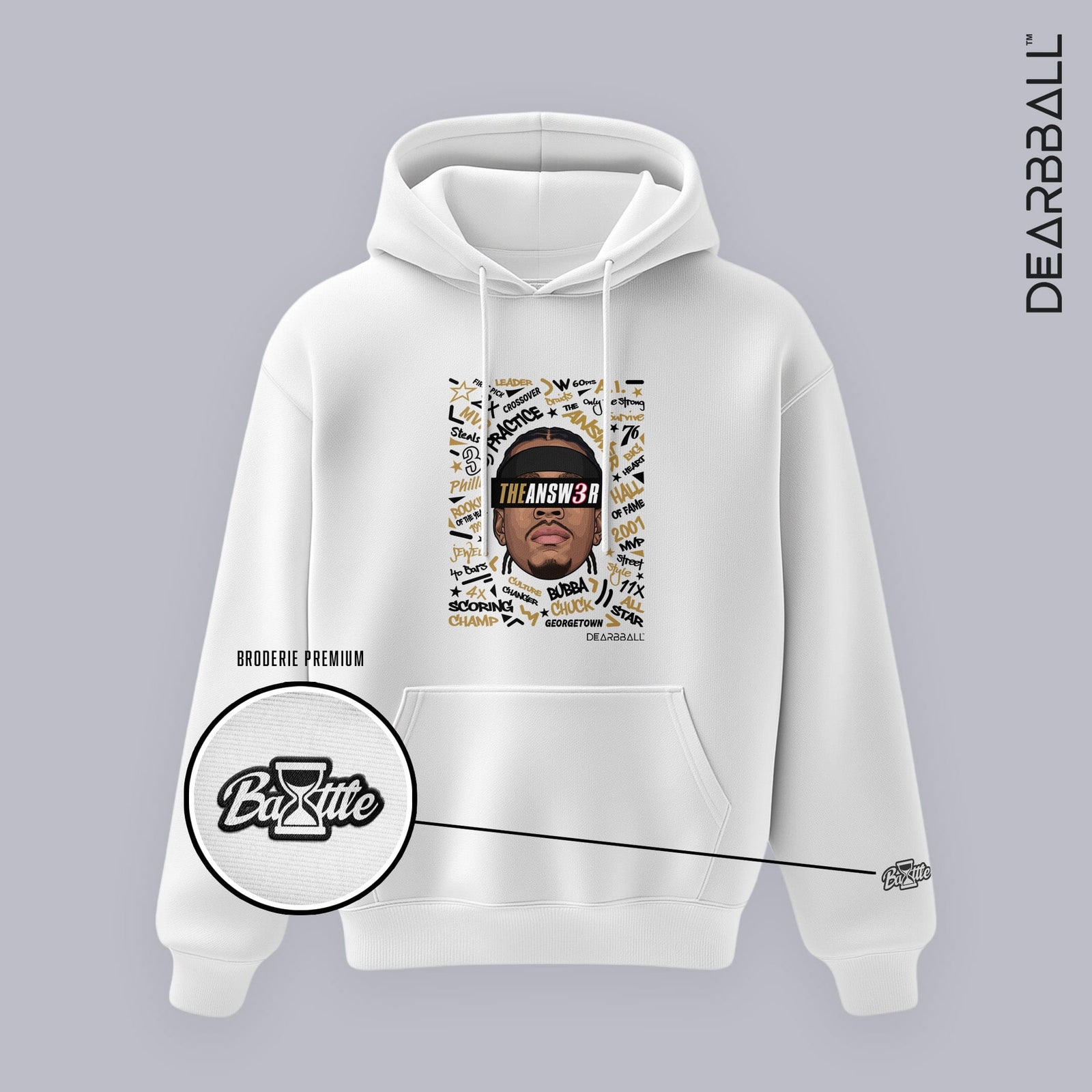 Sudadera con Capucha DearBBall - The ANSWER WORDS MATTER BOG Edición Premium