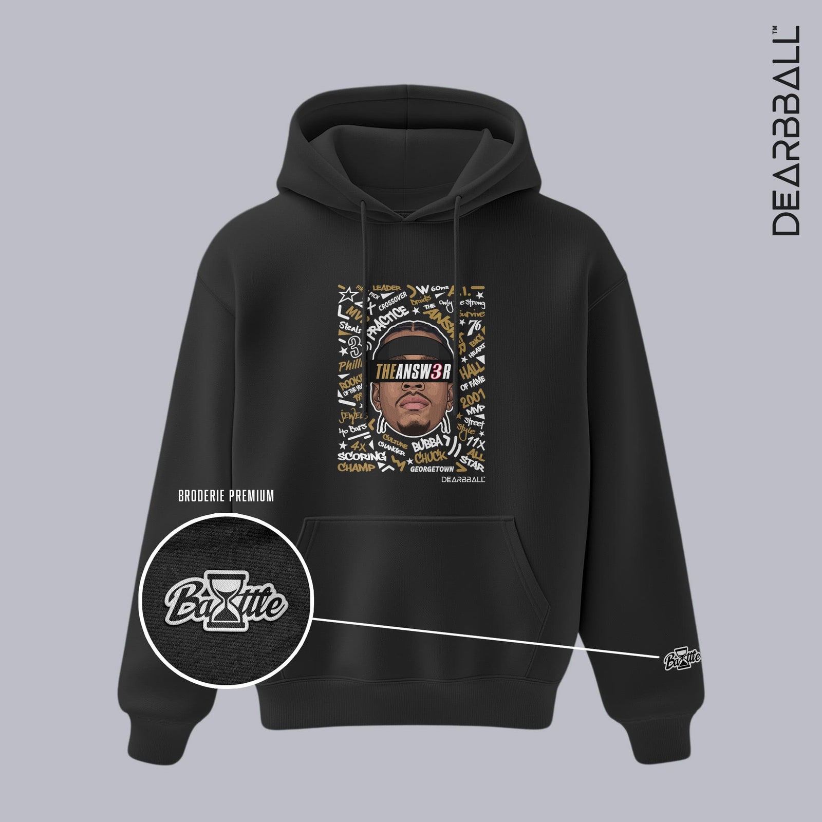 Sudadera con Capucha DearBBall - The ANSWER WORDS MATTER BOG Edición Premium