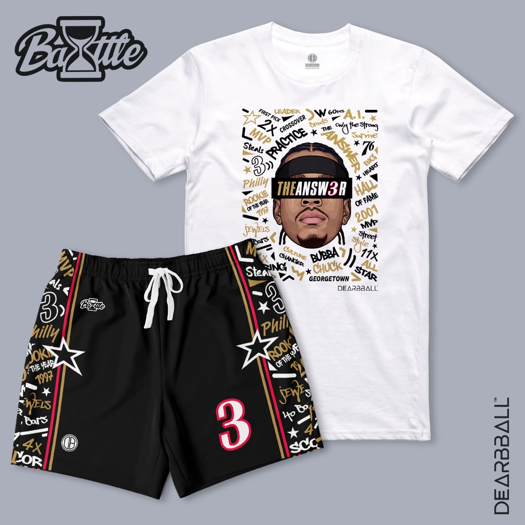 DearBBall Shorts- og T-skjorte-sett - TheANSWER Words Matter Edition