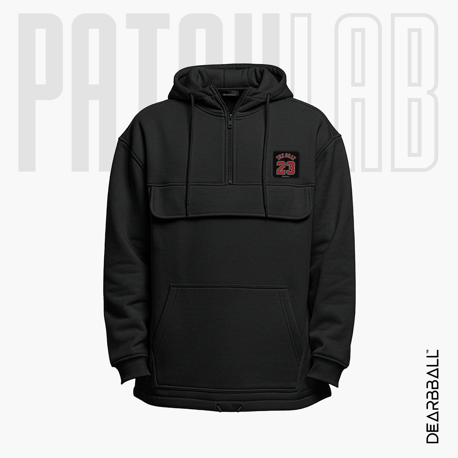 Hettegenser 3/4 Glidelås PatchLab