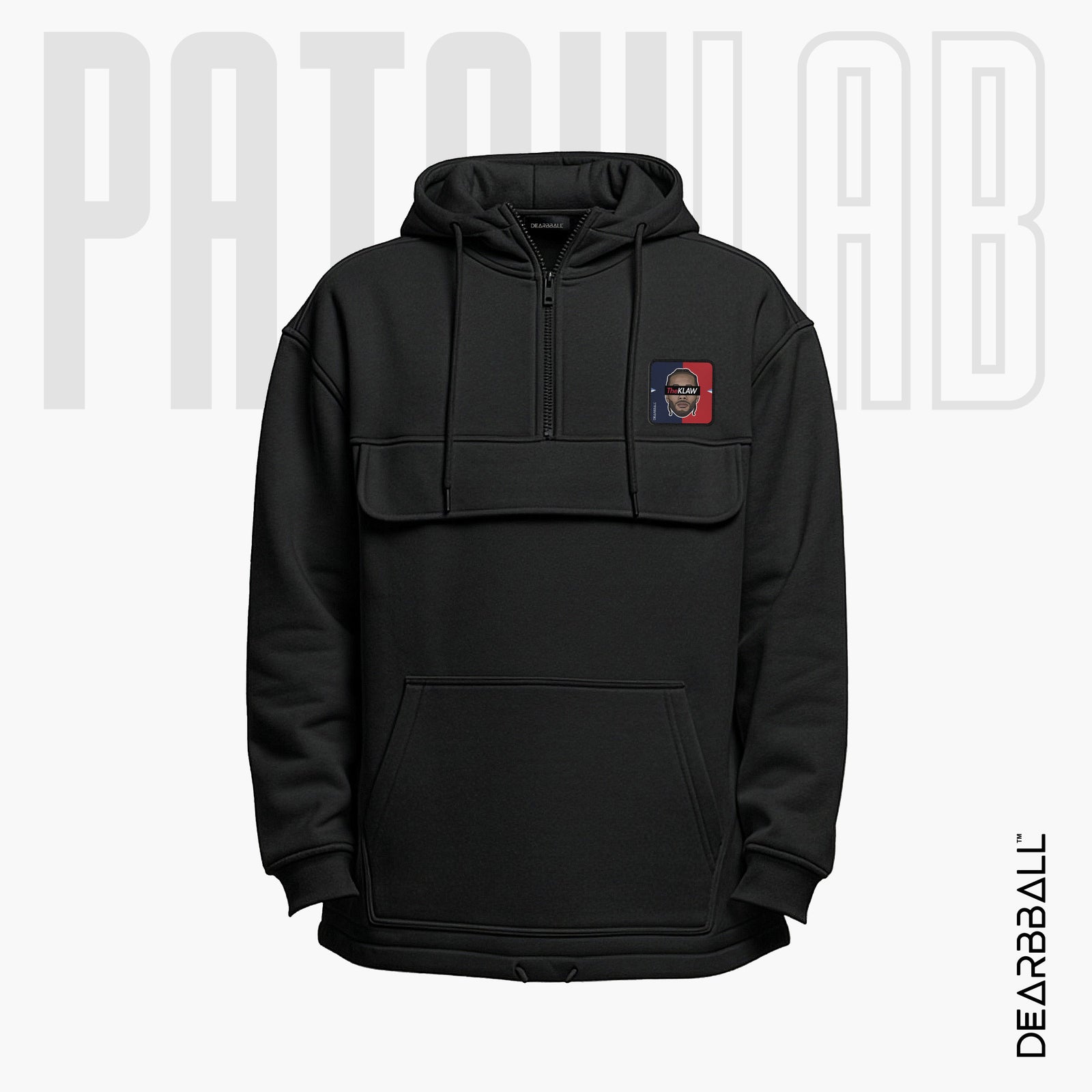 Hettegenser 3/4 Glidelås PatchLab