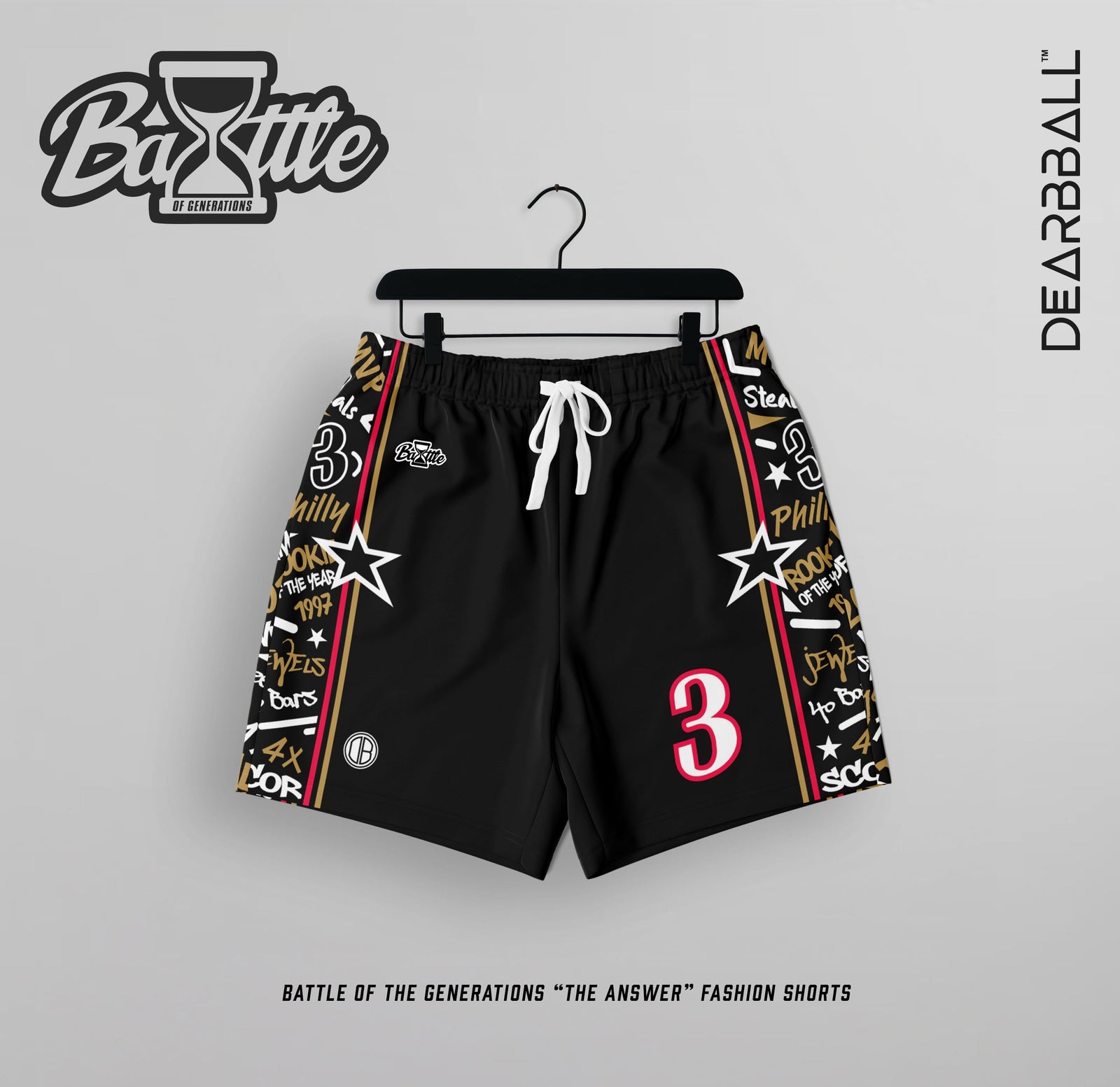 DearBBall Shorts- og T-skjorte-sett - TheANSWER Words Matter Edition