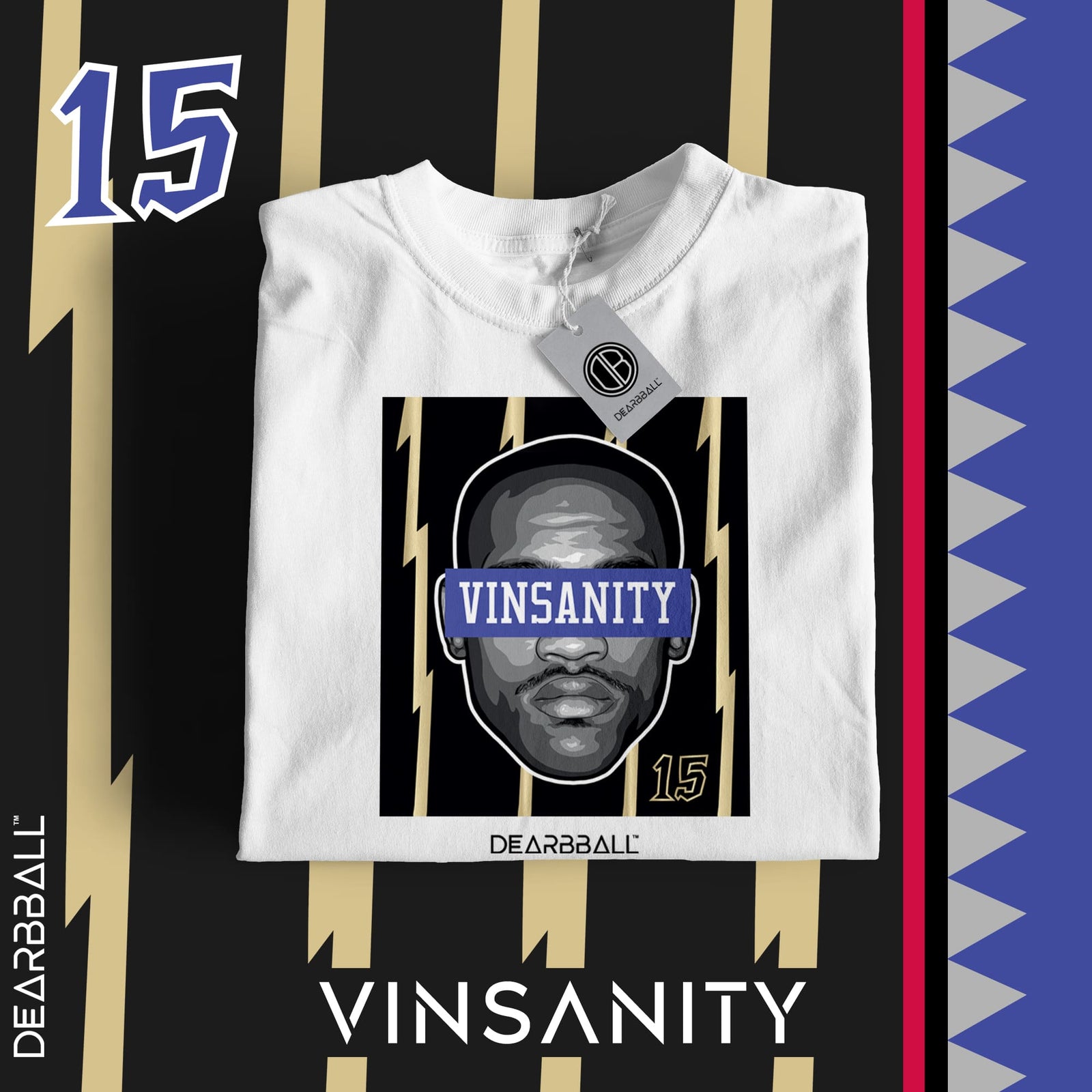 T-shirt DearBBall - Edição VINSANITY Black & Gold