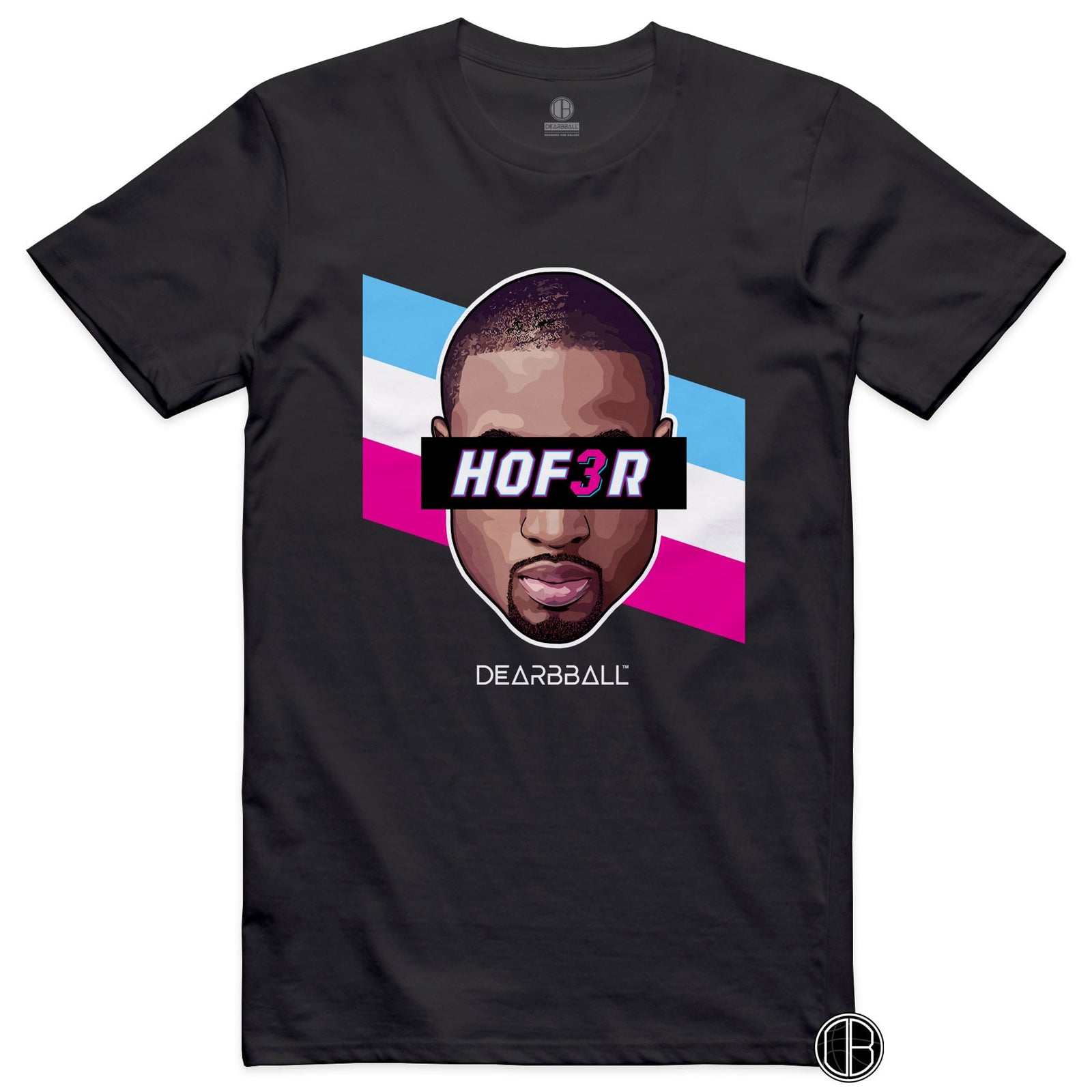 DearBBall T-Shirt - HOF3R Vice City Stripes Edition
