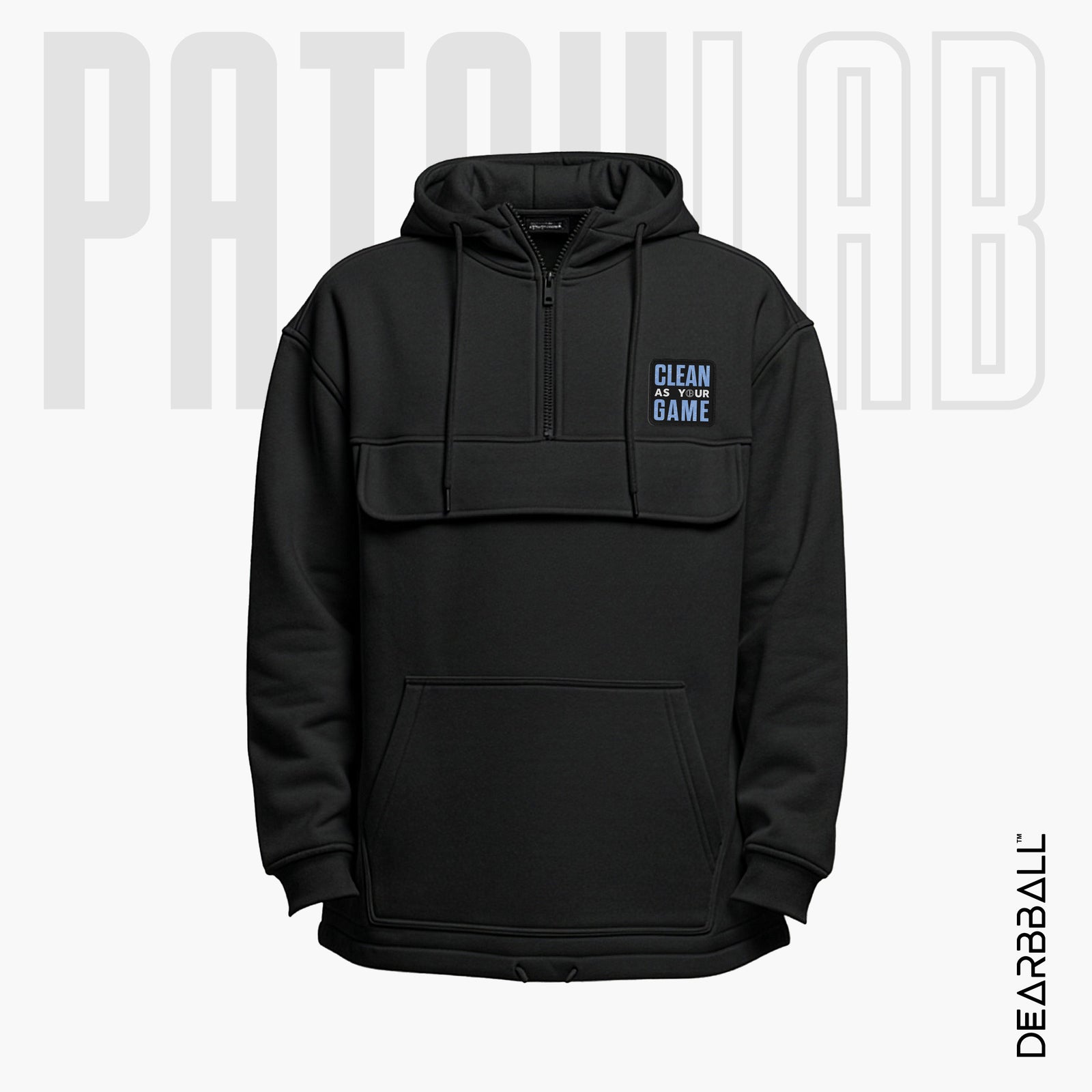 Hettegenser 3/4 Glidelås PatchLab