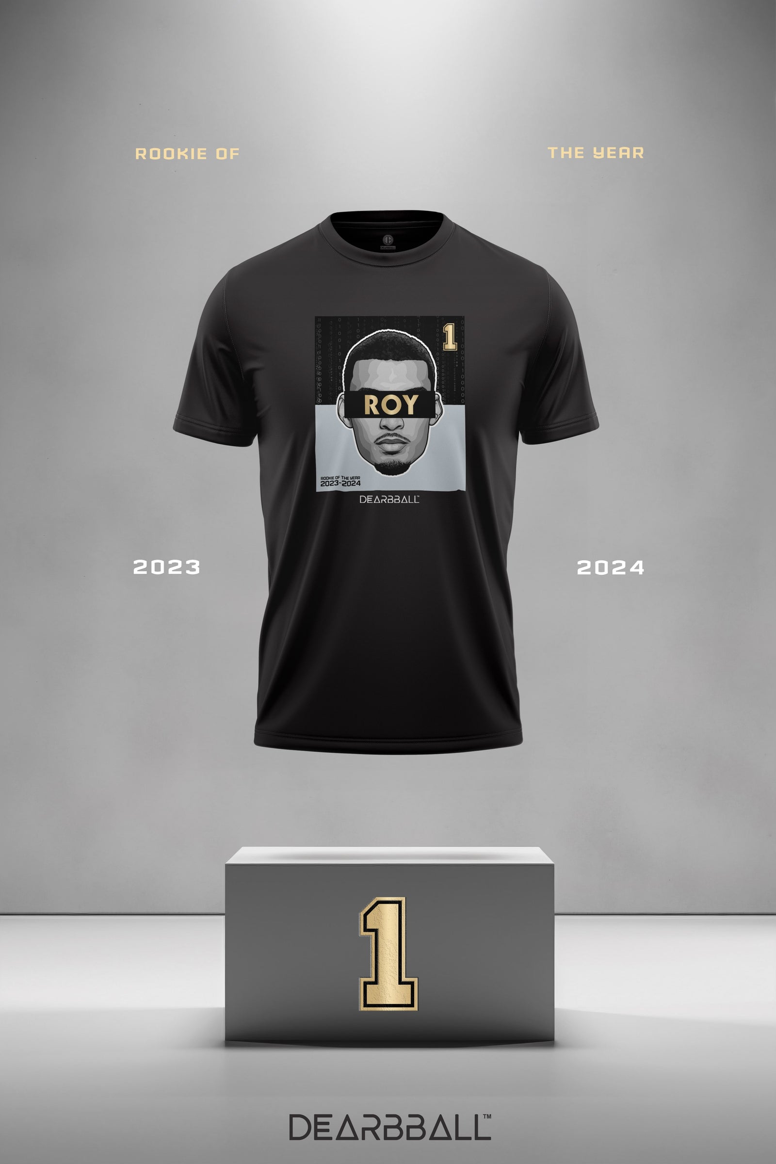 T-shirt DearBBall - Edição ROY Unanimous Gold