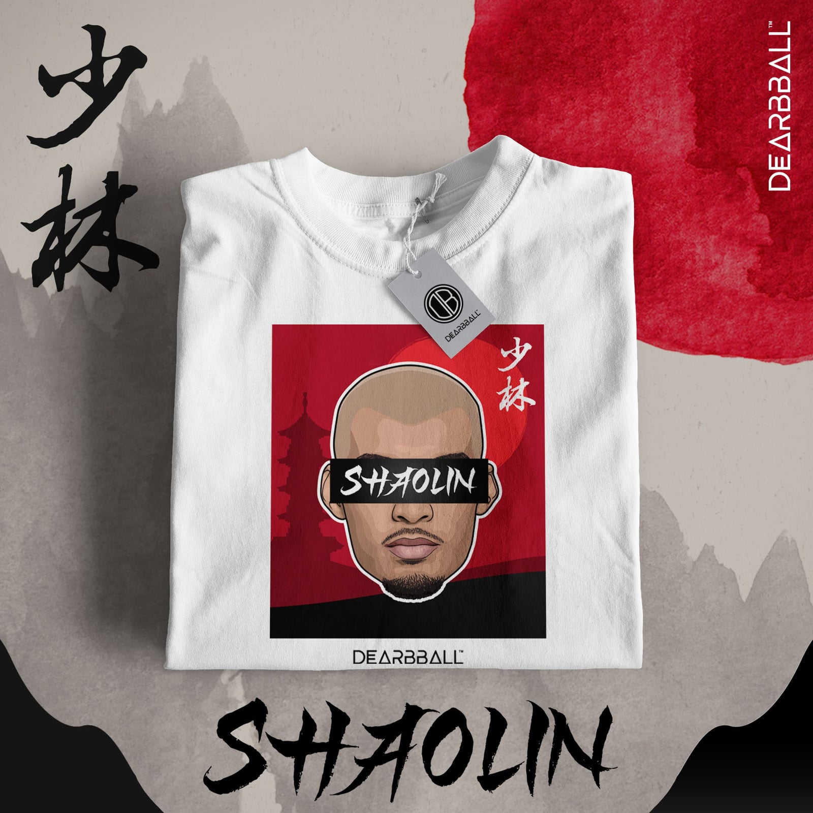🔒 T-shirt DearBBall - Edição SHAOLIN Asia Red