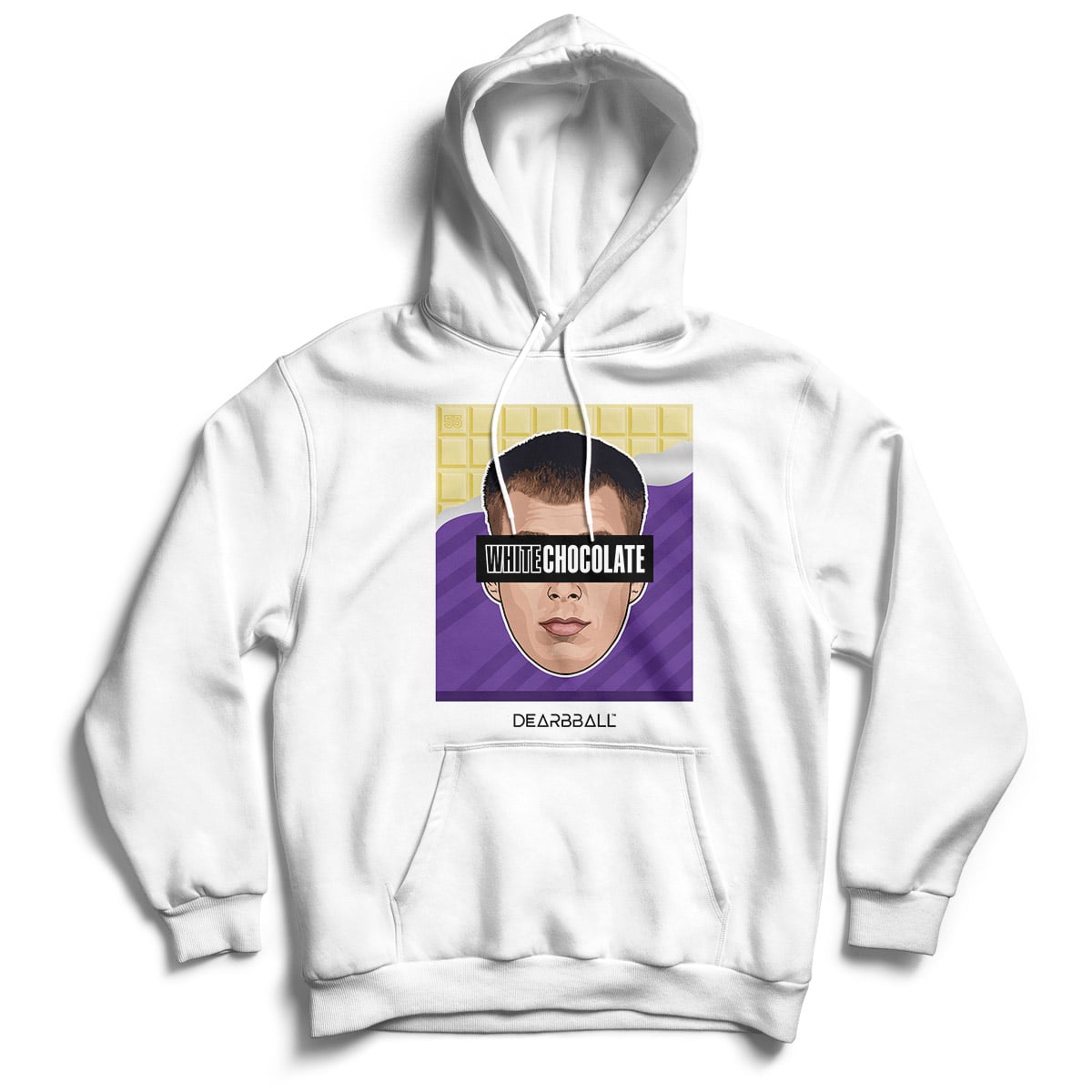 DearBBall Hoodie - White Open Bar Chocolate Edition