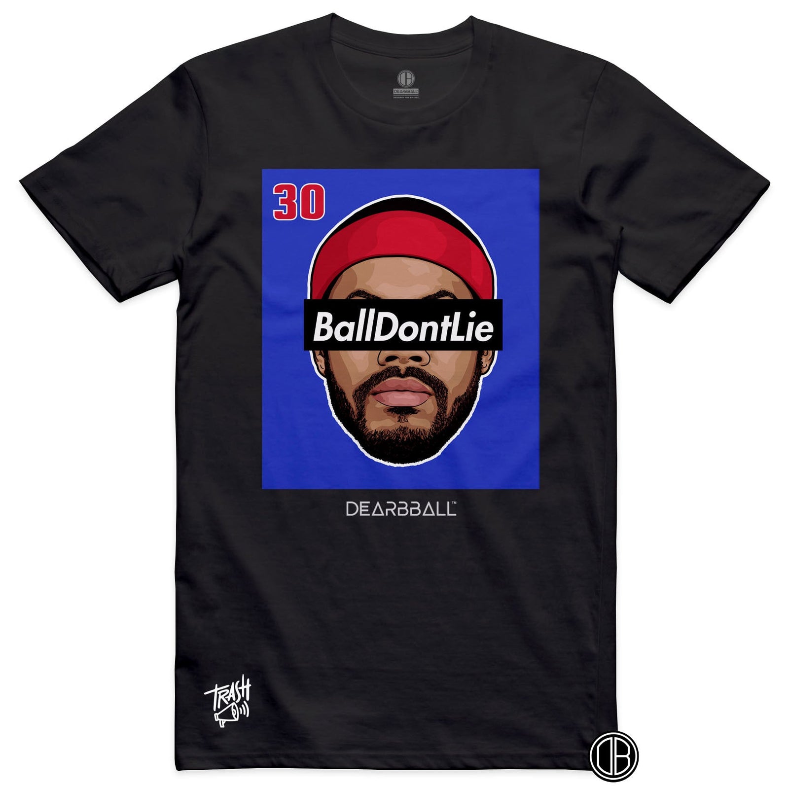 DearBBall Premium T-skjorte - BallDontLie Detroit Trash 📢 Broderi-utgave