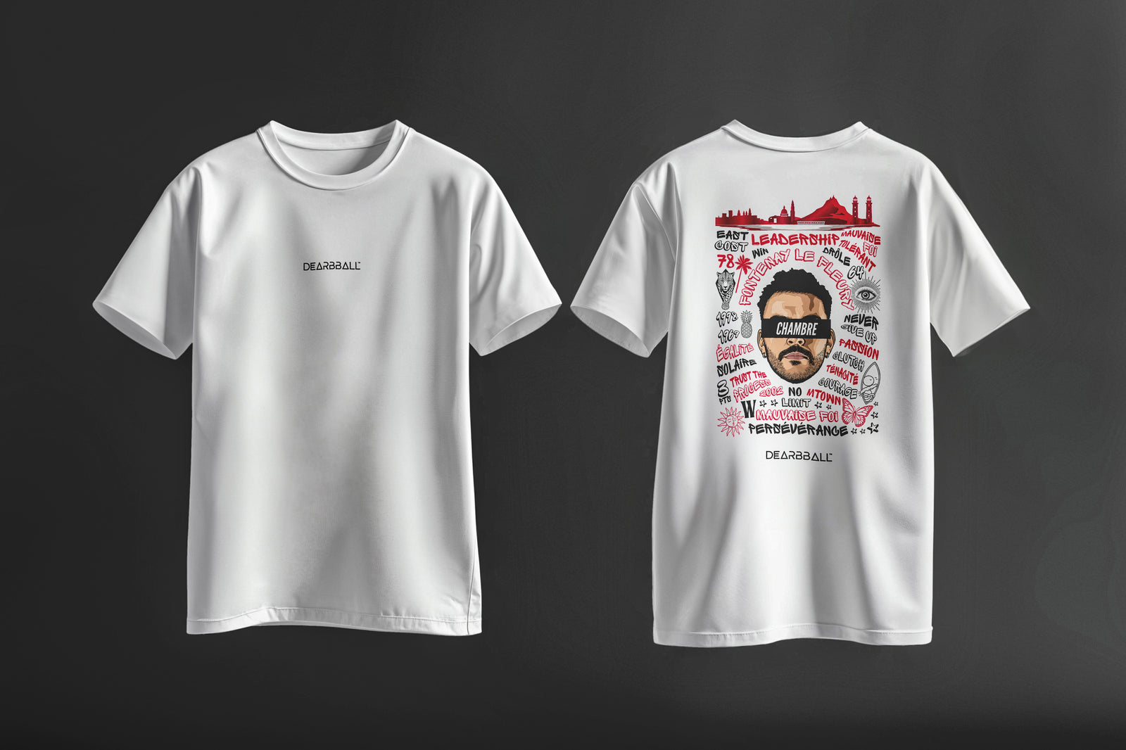 DearBBall T-Shirt Backprint - Marius Chambre Words Matter Edition