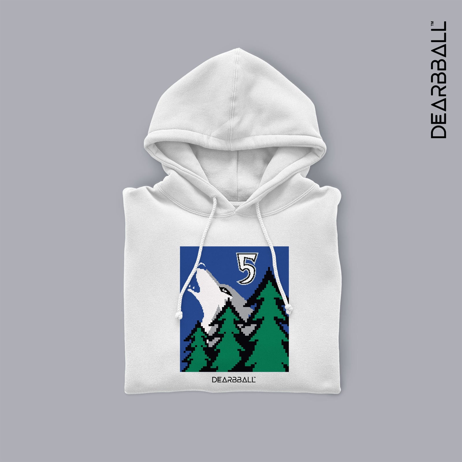 Sudadera con Capucha DearBBall - Edición Pixel Lobo ANT 5