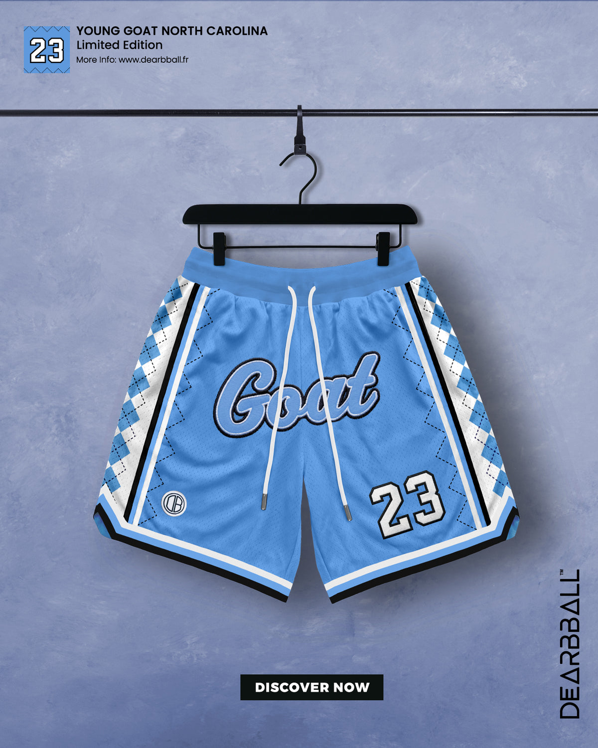 DBB SHORT MESH PREMIUM - EDICIÓN LIMITADA NUMERADA L.A. INFINITY BLANCO