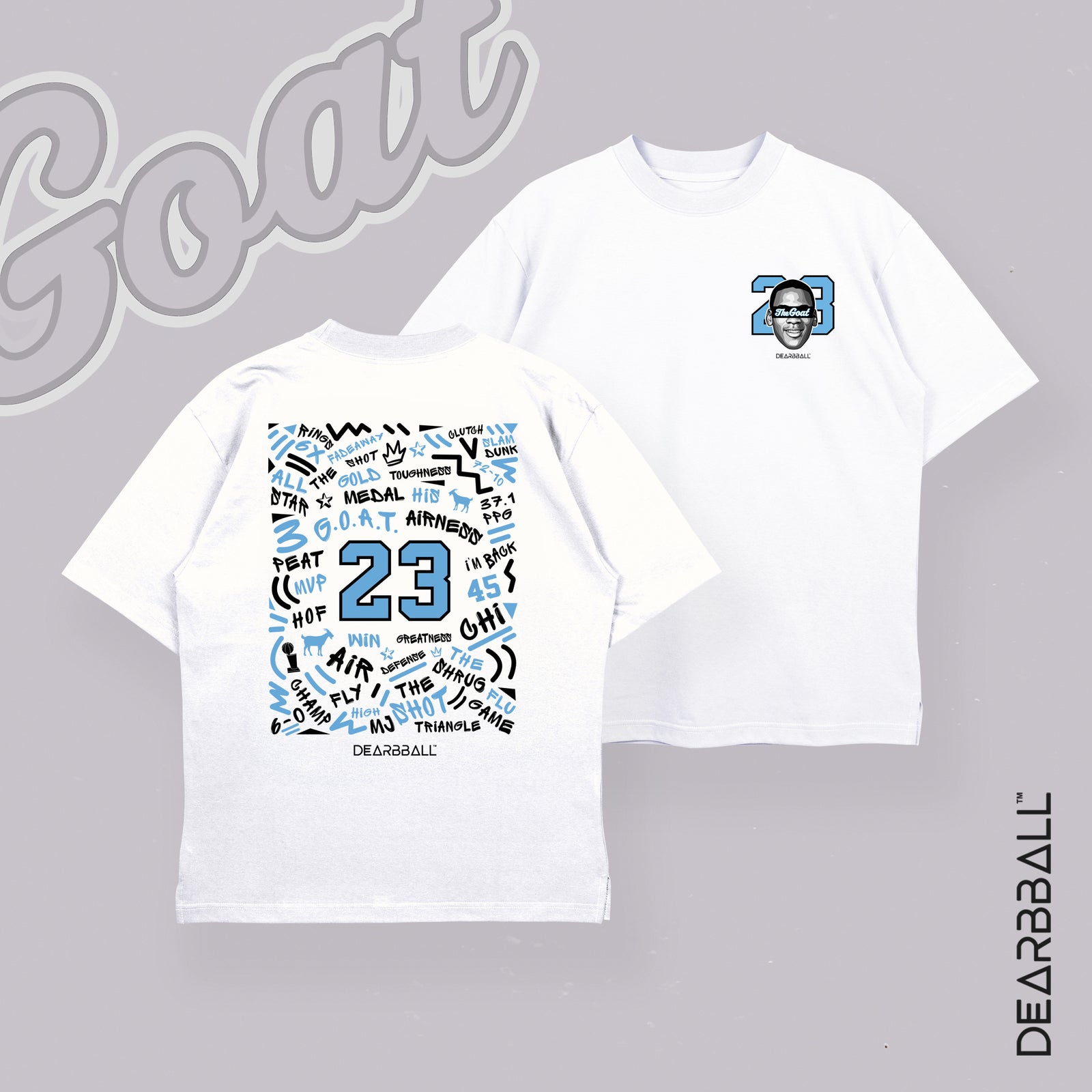 DearBBall Ensemble Short Mesh T-Shirt Premium - YOUNG GOAT NC Words Matter Edition