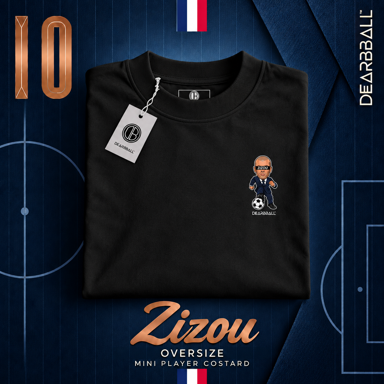 DearBBall T-Shirt Oversize Premium - ZIZOU Mini Player Coeur Edition