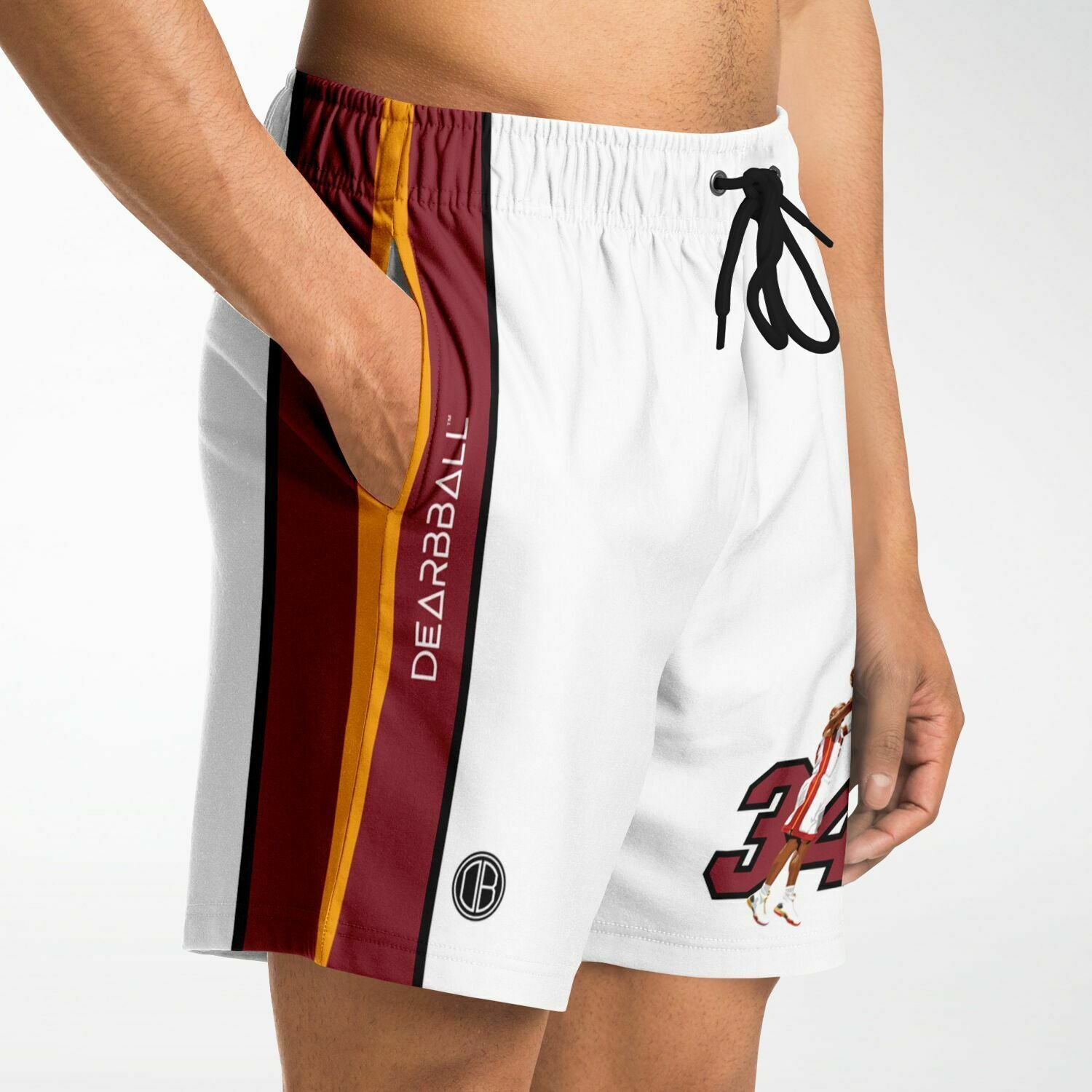 DearBBall Fashion-Shorts - CLUTCH Shoot Legendary Miami White Edition