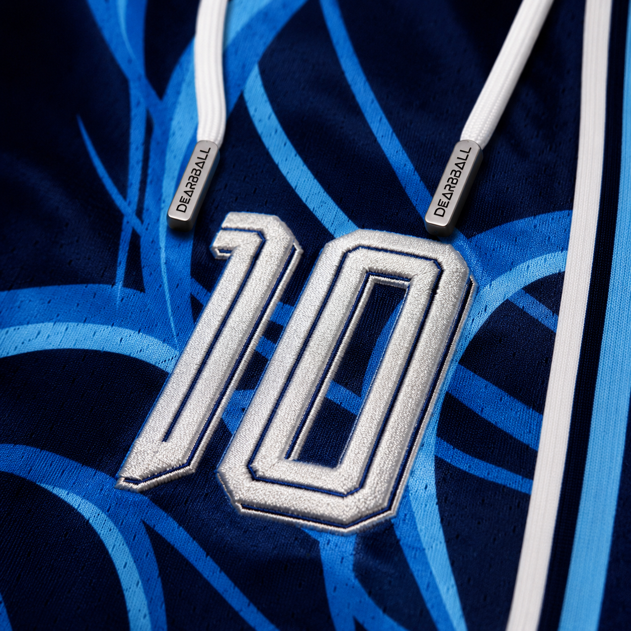 DBB PREMIUM MESH SHORTS - L.A. INFINITY WHITE NUMBERED LIMITED EDITION
