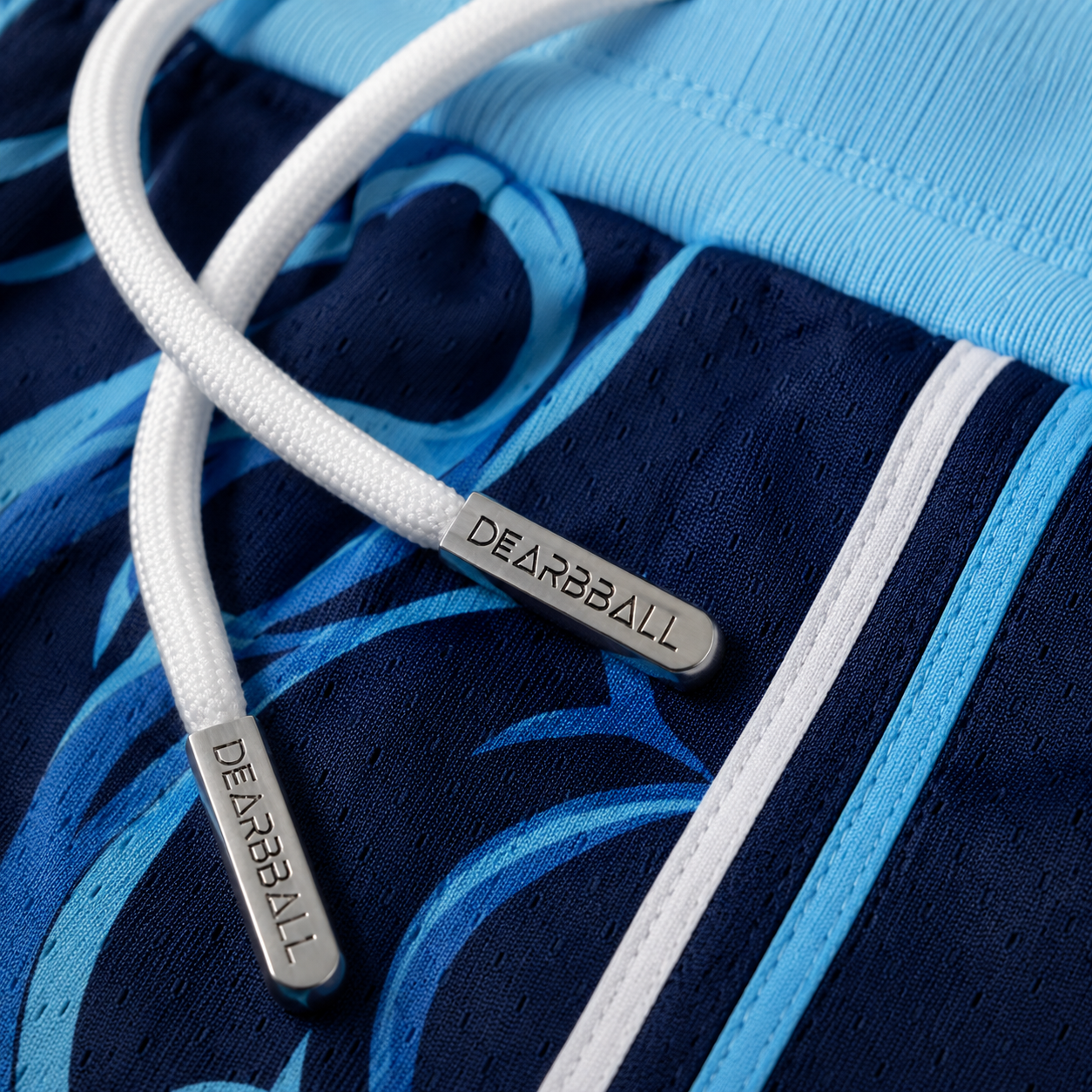 DBB PREMIUM MESH SHORTS - L.A. INFINITY WHITE NUMBERED LIMITED EDITION