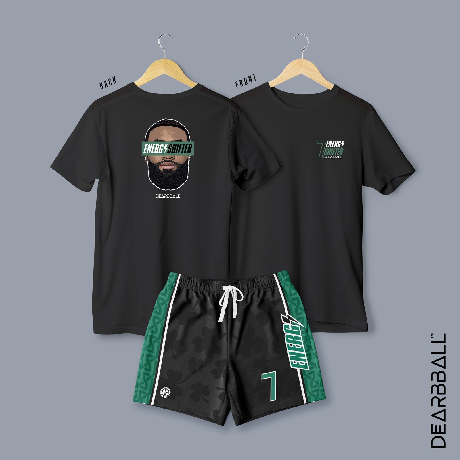 DearBBall Conjunto Camiseta Corta - ENERGY SHIFTER Finales Edición Premium Negra
