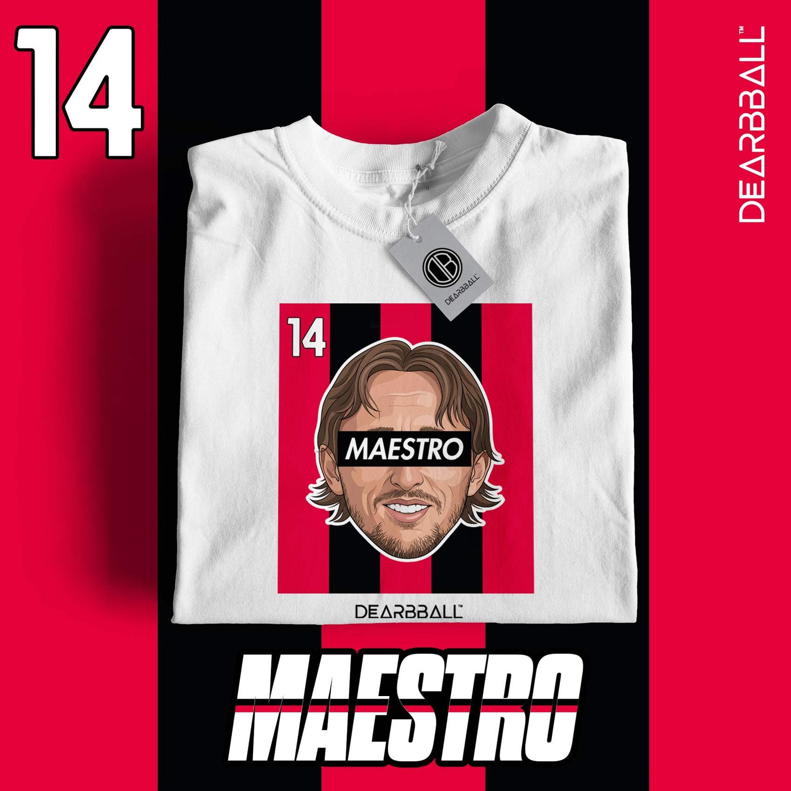 DearBBall Football – AC Milan – Modric – MAESTRO – Home – White – Marketing