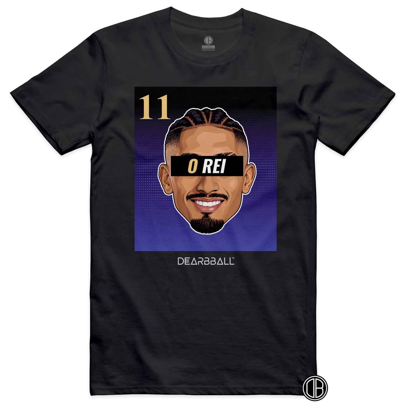 DearBBall Football – Barcelone – Raphinha – O Rei – BARCA Away – T-shirt noir