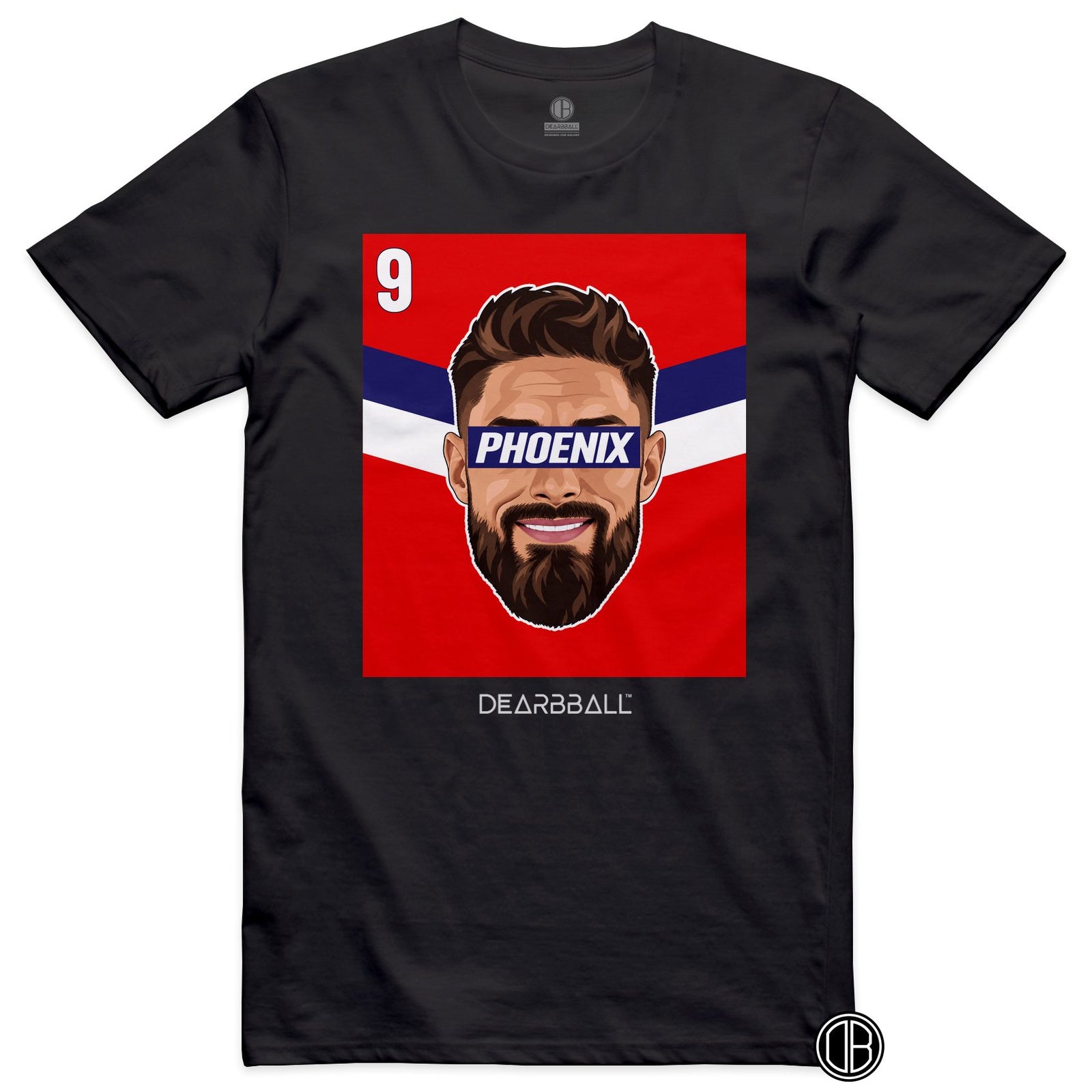 DearBBall Football – Lille – Olivier Giroud – PHOENIX – LILLE Home – T-shirt noir