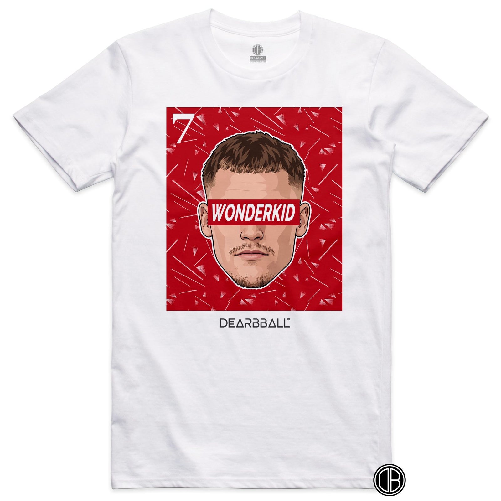 T-shirt DearBBall Football WONDERKID 7 Liverpool Wirtz - blanc