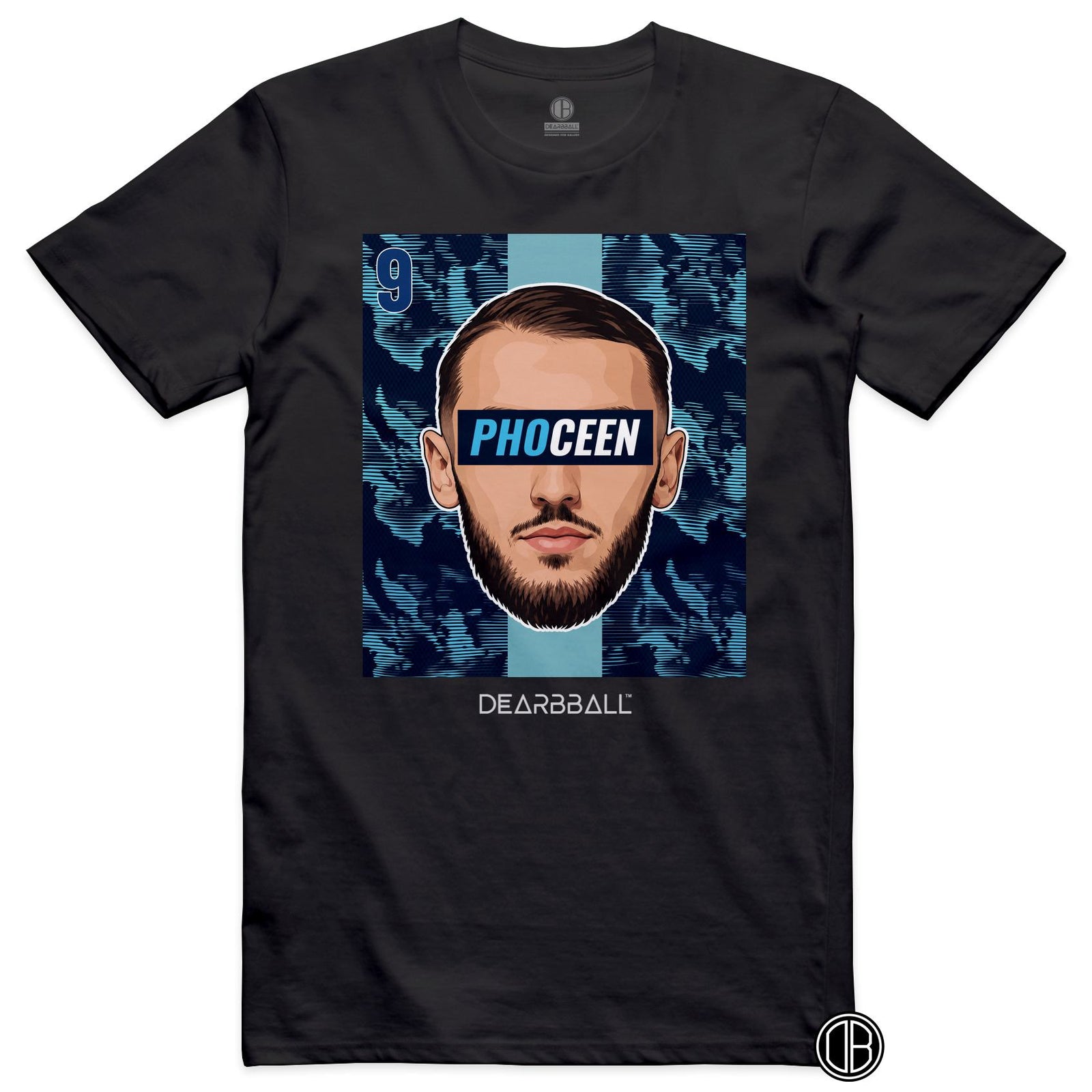 T-shirt DearBBall Football PHOCEEN 9 Marseille Gouiri Away - noir