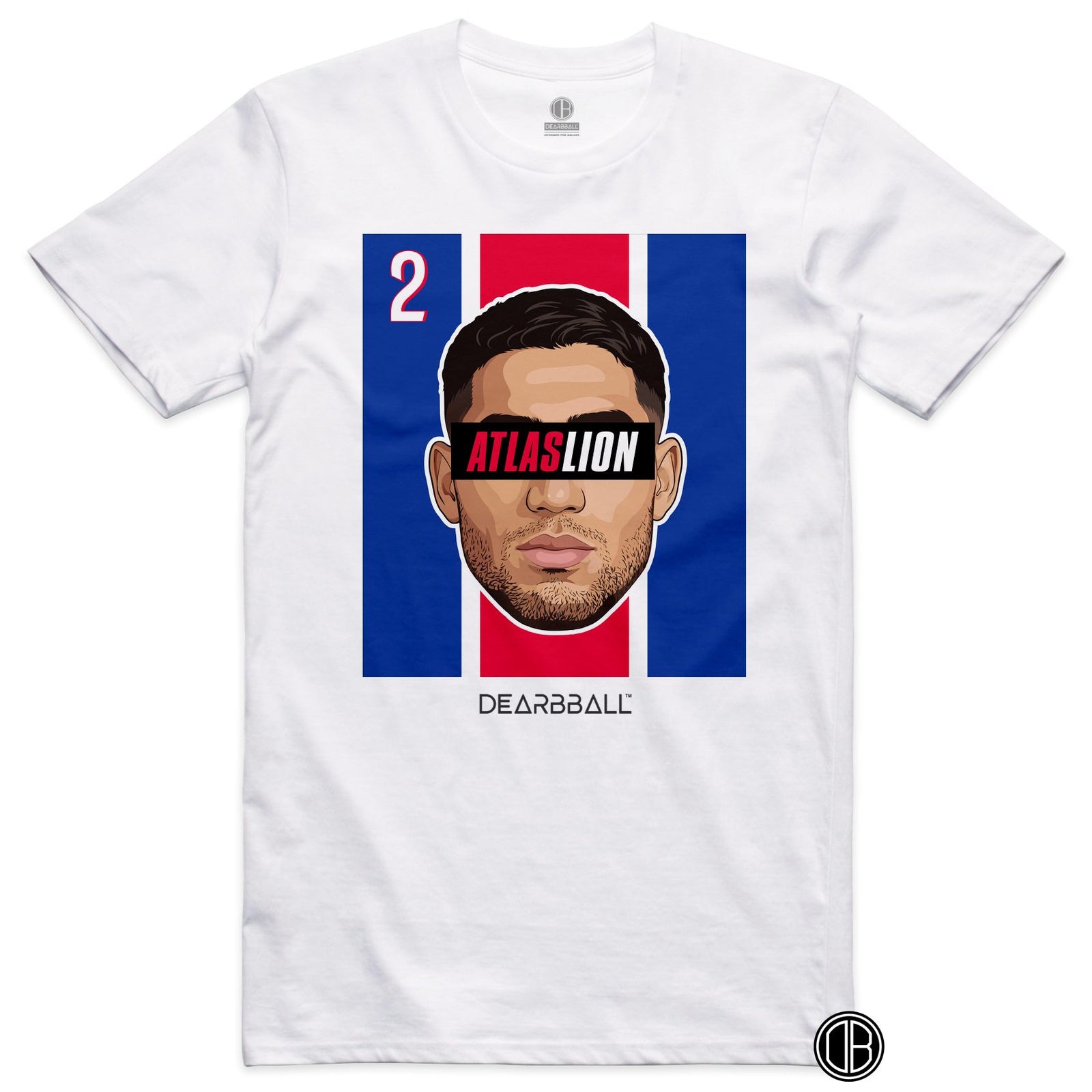 DearBBall Football – PSG – HAKIMI PSG Home – T-shirt blanc