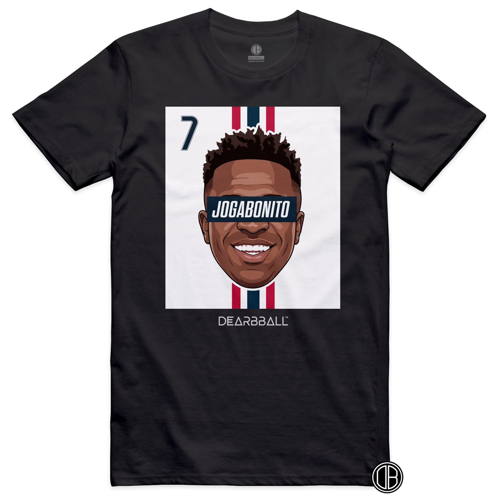 DearBBall Football – Real Madrid – VINI Jr REAL Home – T-shirt noir