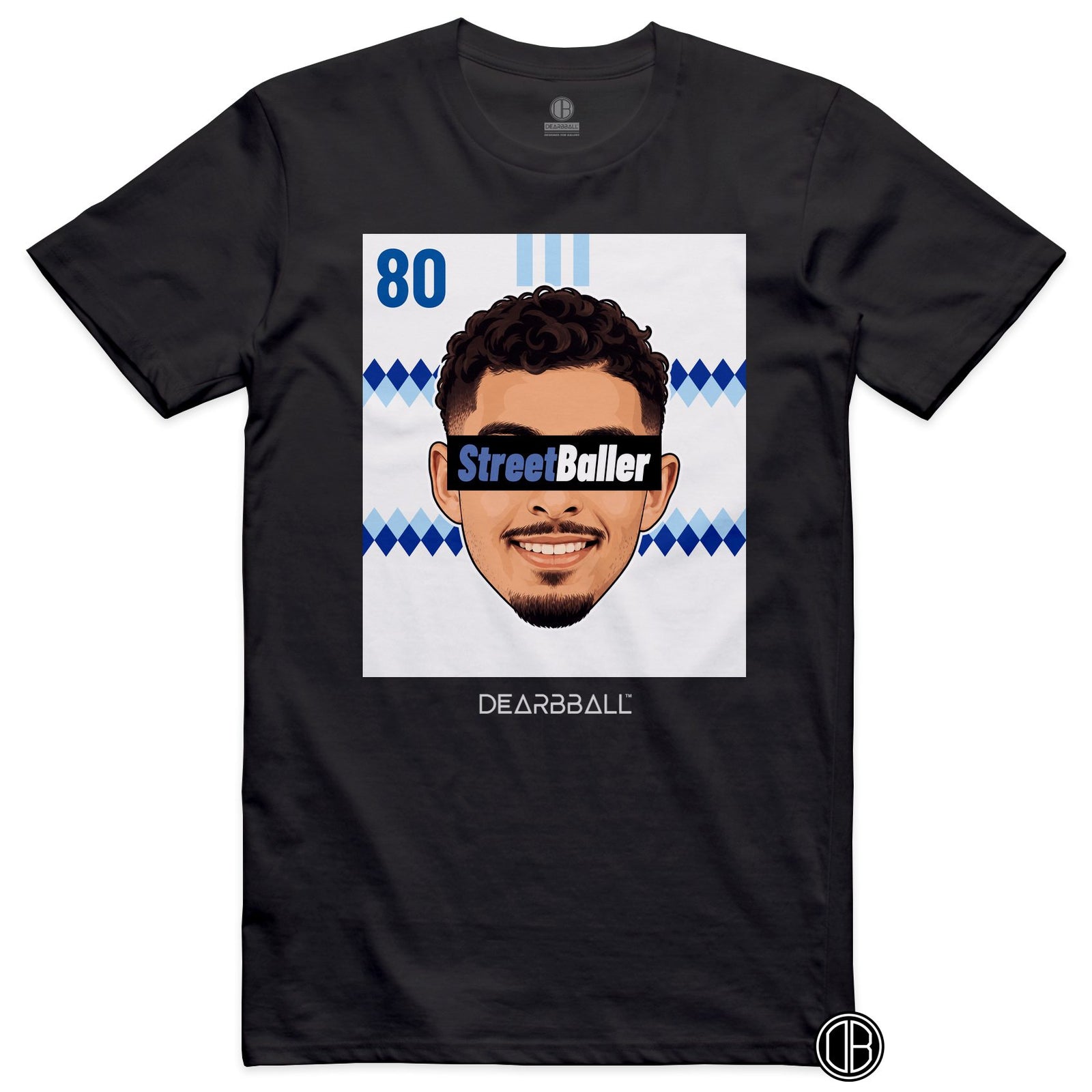 T-shirt DearBBall Football StreetBaller 80 Strasbourg Away - noir