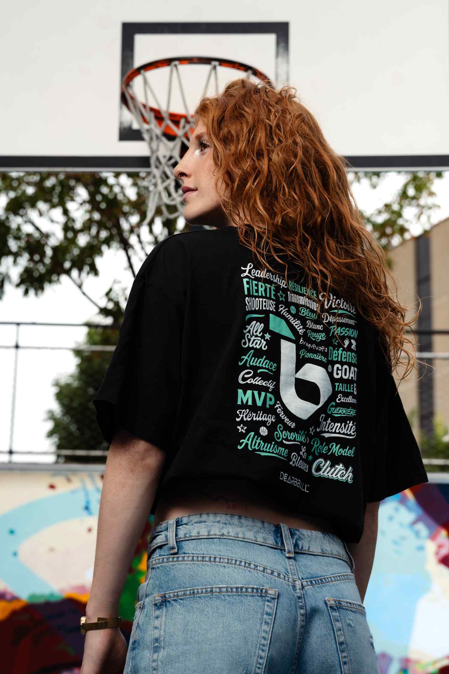 DearBBall T-Shirt Oversize Premium - Taillées pour Briller Taille6 Edition