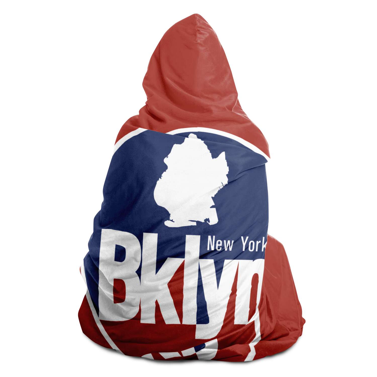 Sweat-shirt com capuz xadrez DearBBall - Cidade Bklyn Vermelho e Azul