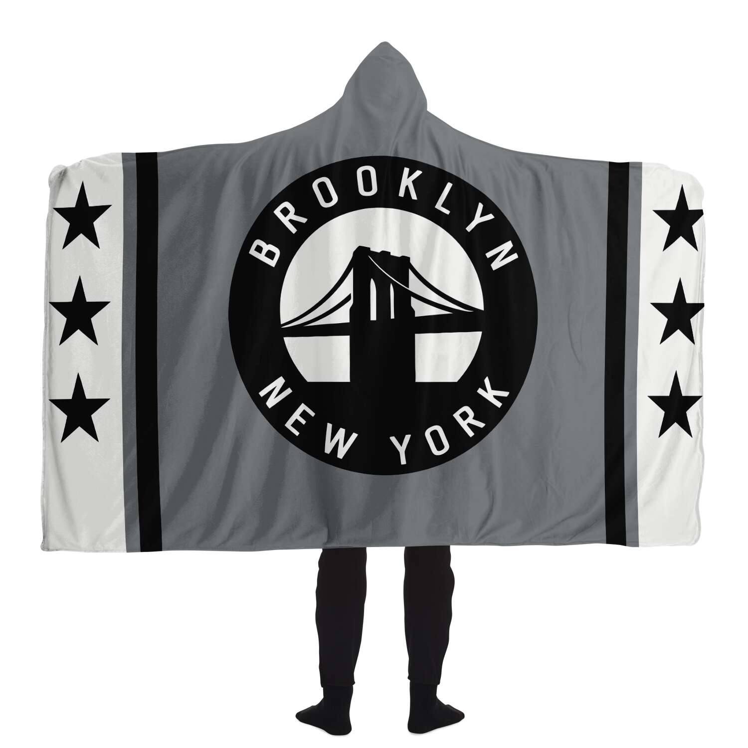 Sweat-shirt com capuz xadrez DearBBall - PONTE BROOKLYN East River