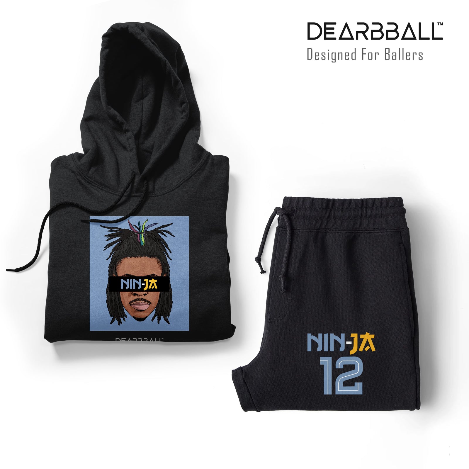 Sweat-a-capuche-Jogging-Ensemble-Ja-Morant-Memphis-Grizzlies-Dearbball-vetements-marque-france