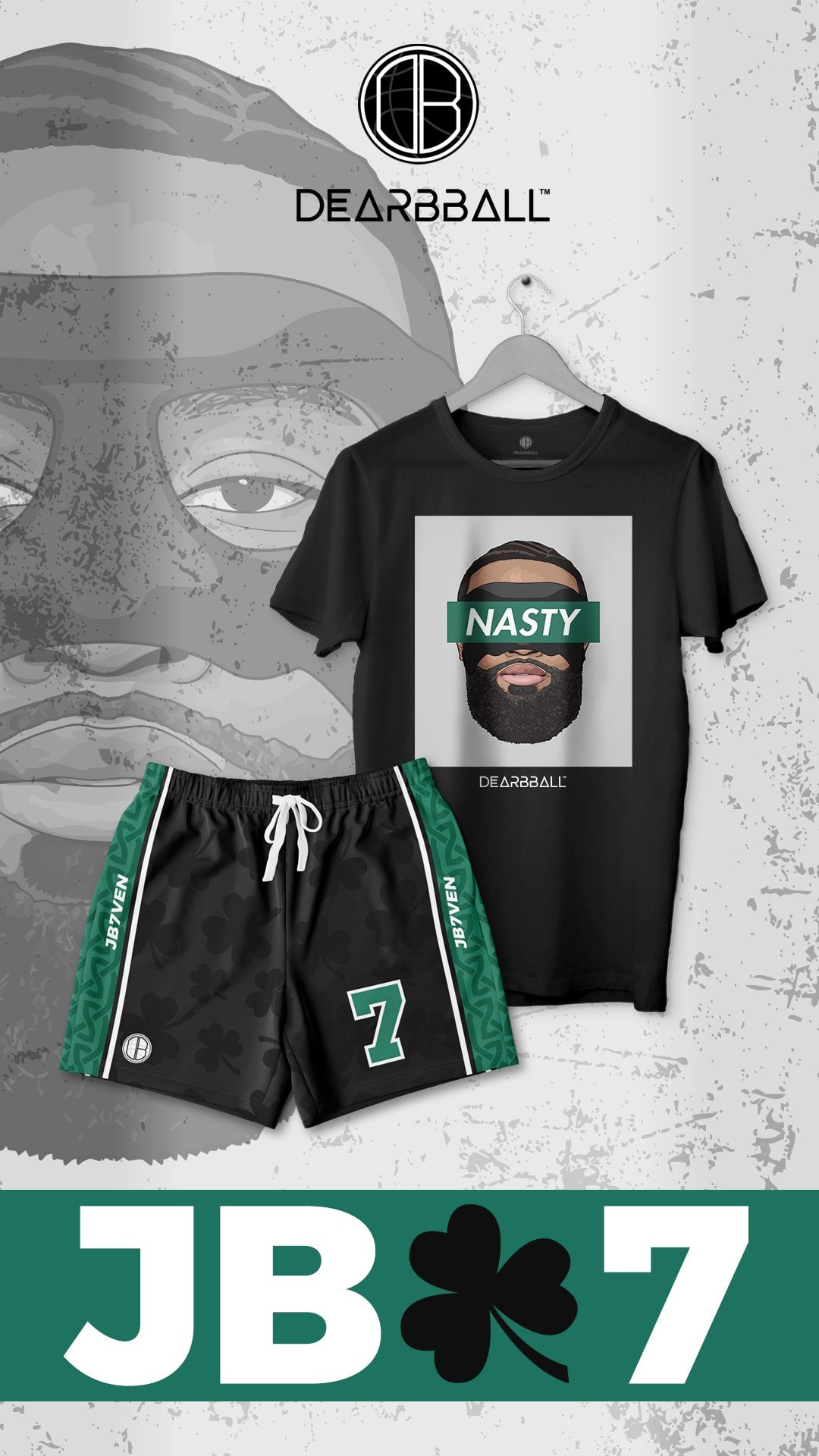 T-Shirt-Short-Ensemble-Jaylen-Brown-Celtics-Boston-Dearbball-vetements-marque-france