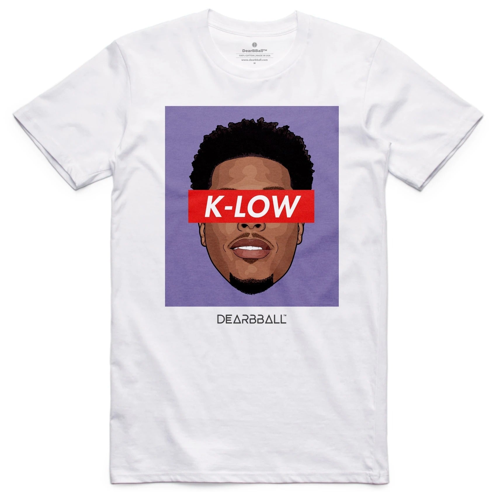 Kyle Lowry T-Shirt Bio - K-Low Supremacy Toronto Raptors Basketball Dearbball blanc