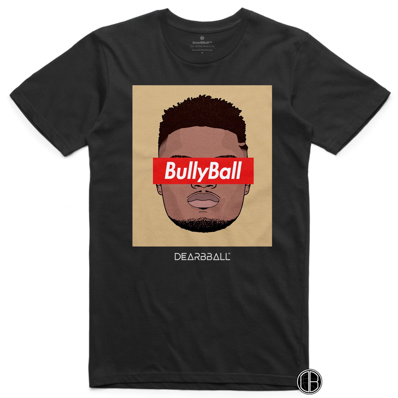 Zion Williamson T-Shirt Bio - BullyBall Gold Supremacy New Orleans Pelicans Basketball Dearbball noir