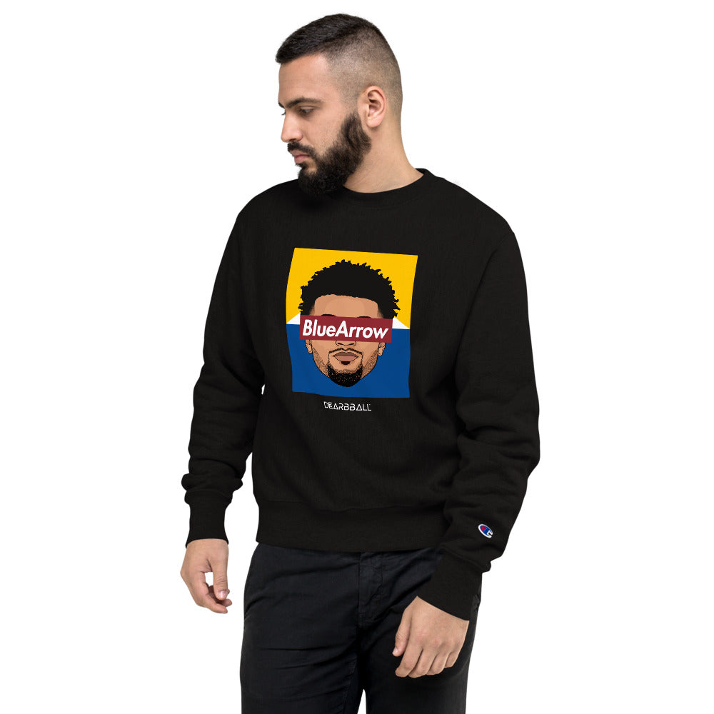 DearBBall × Champion Felpa - BlueArrow Red Mountains Edizione Limitata