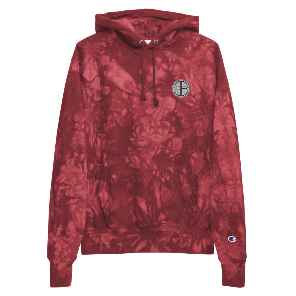DearBBall × Champion tie-dye hoodie brodée - Logo DearBBall