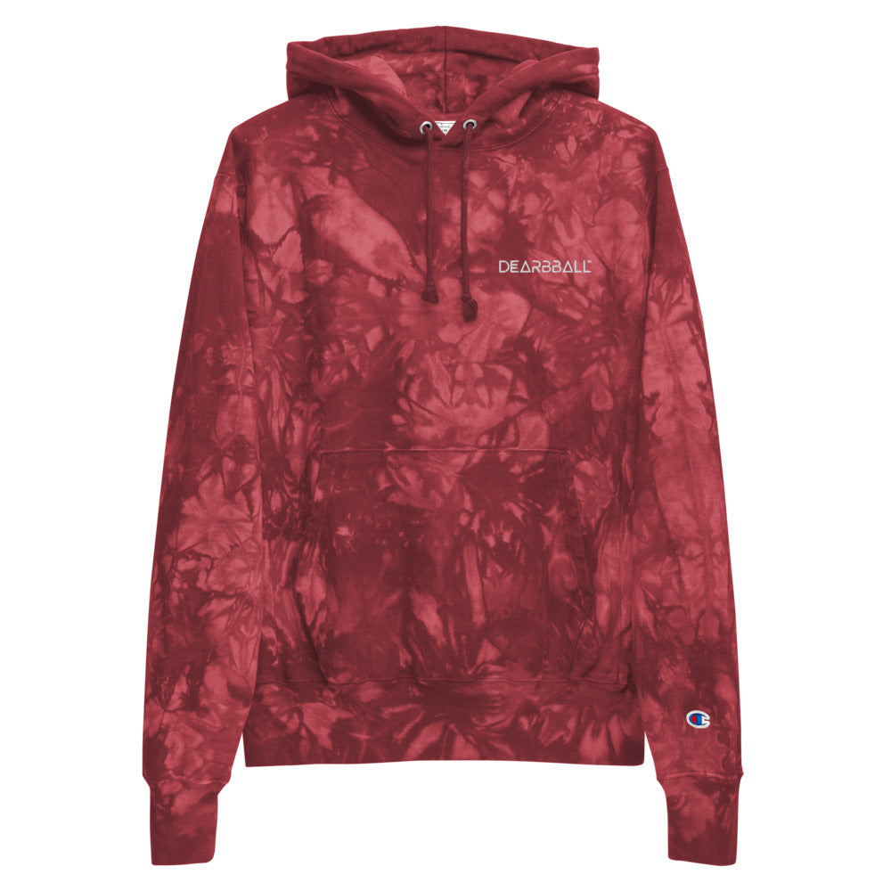 Sudadera con capucha tie-dye bordada DearBBall × Champion - Script DearBBall