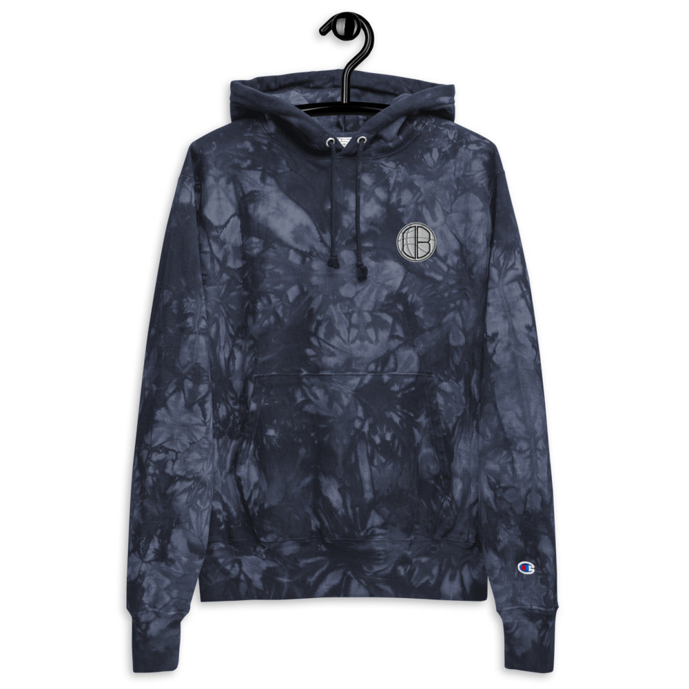 DearBBall × Champion tie-dye hoodie brodée - Logo DearBBall