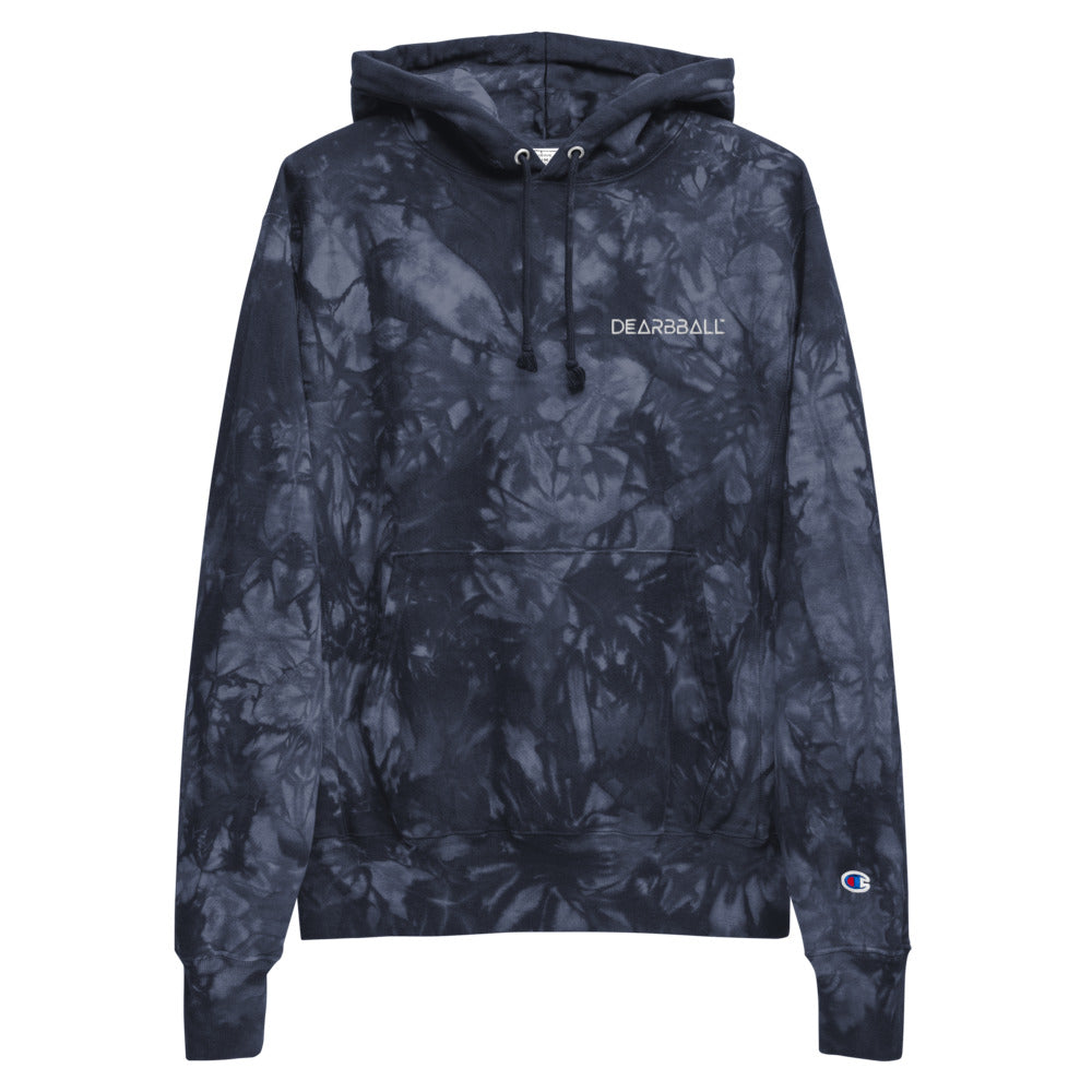 Sudadera con capucha tie-dye bordada DearBBall × Champion - Script DearBBall