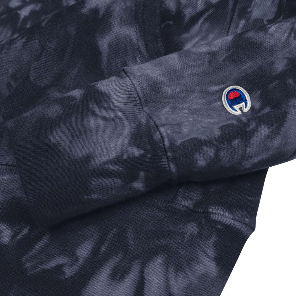 DearBBall × Champion tie-dye hoodie brodée - Logo DearBBall