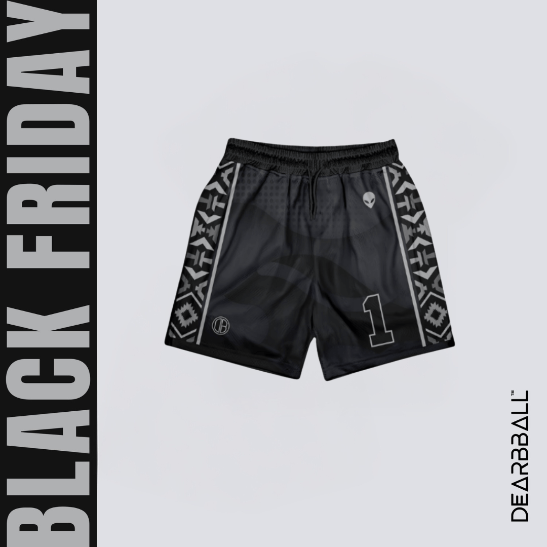 DearBBall Fashion Short - ALIEN Black &amp; Silver Luxury Edition