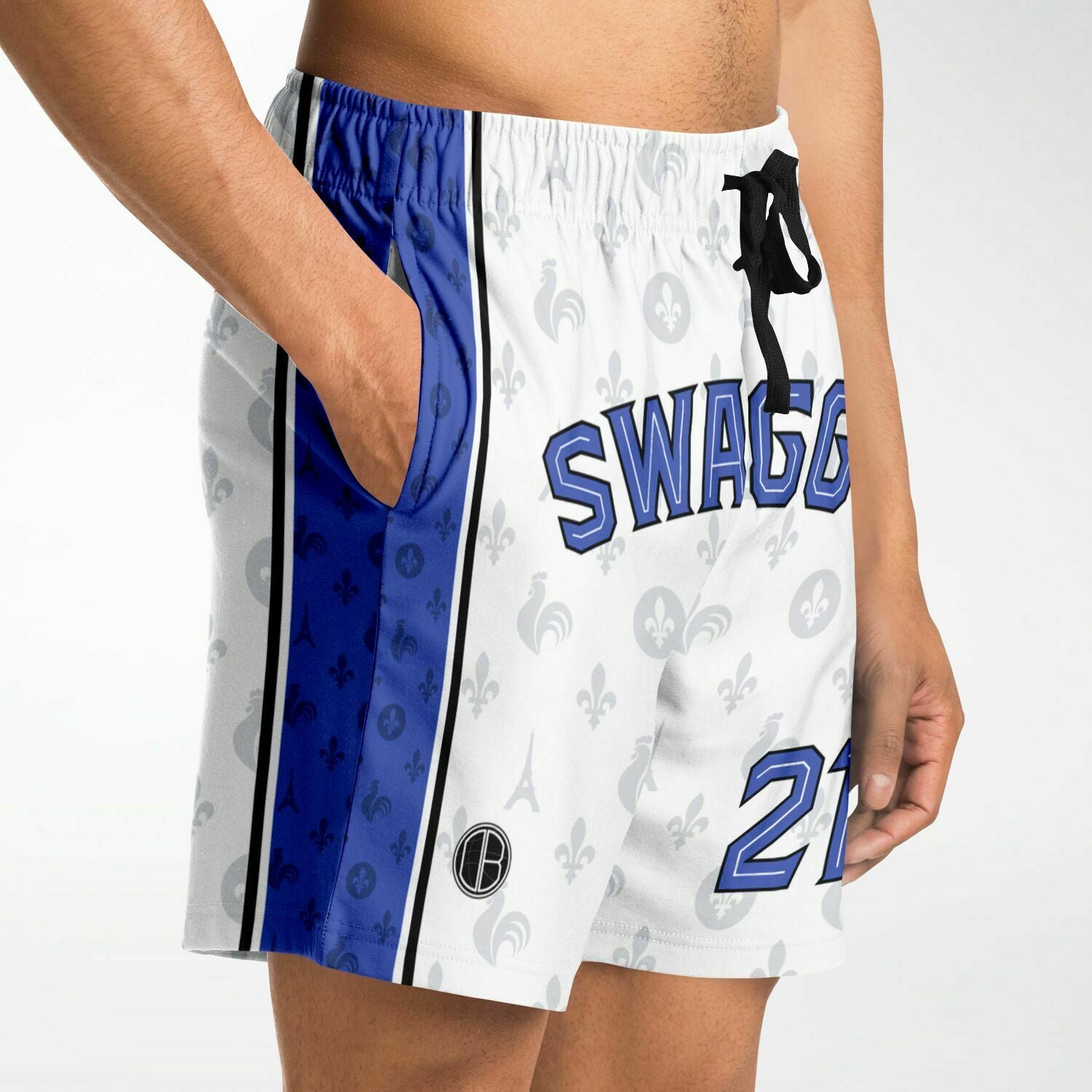 DearBBall Fashion Shorts - SWAGGY France Royauté White Edition