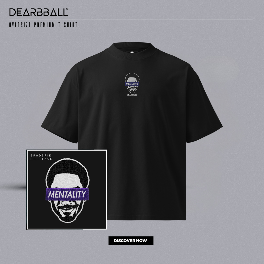 T-Shirt Oversized Premium DearBBall - Edição Afro Mentality BRODERIE